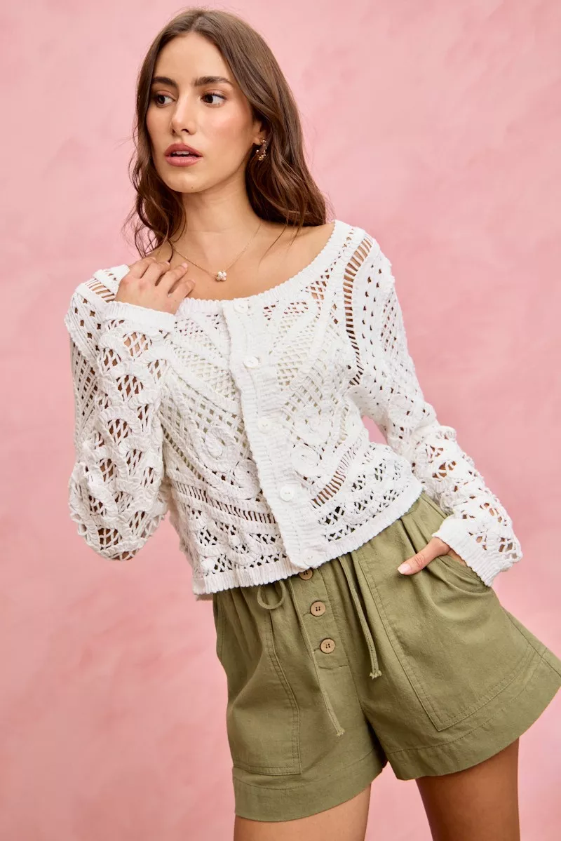 SO ME Paper Bag Patch Pocket Drawstring Twill Shorts - Image 7