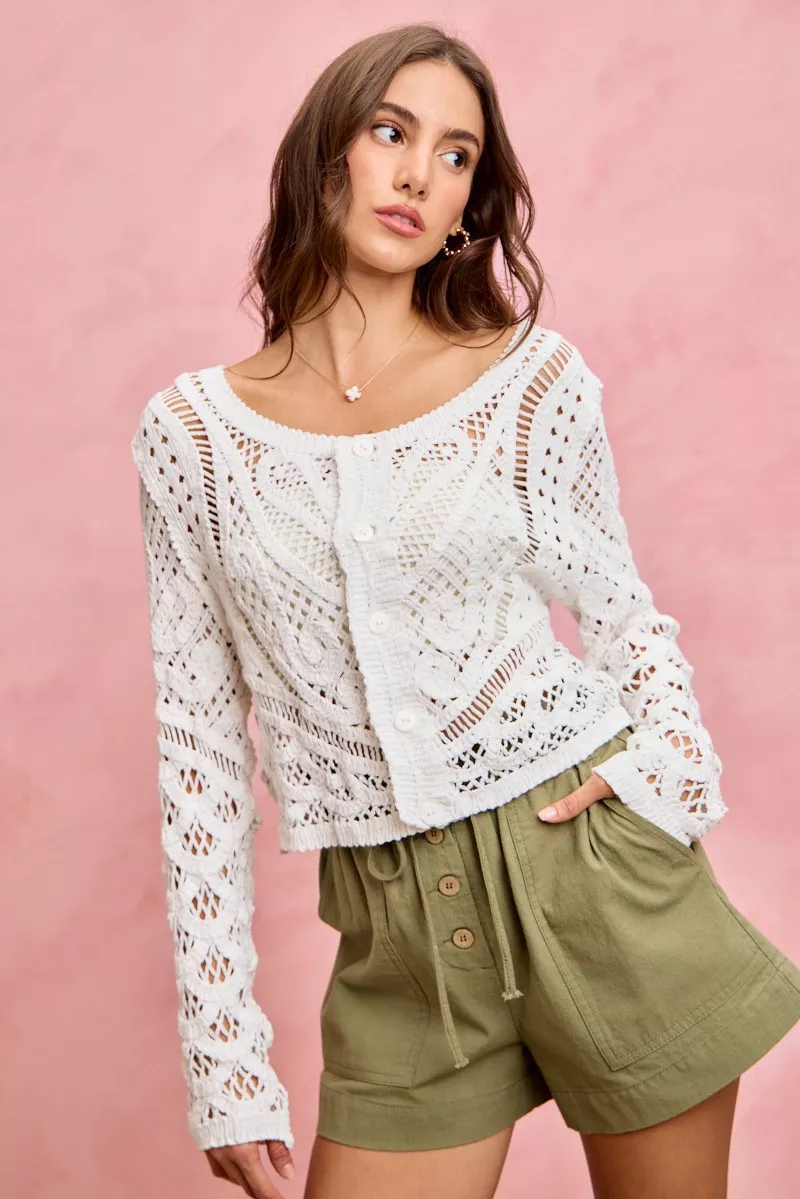 SO ME Paper Bag Patch Pocket Drawstring Twill Shorts - Image 9