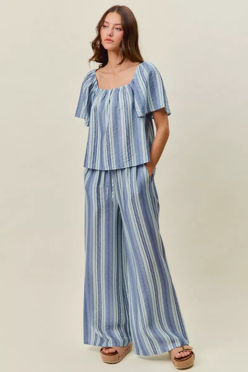 SO ME Stripe Wide Leg Pull On Pants - Image 8