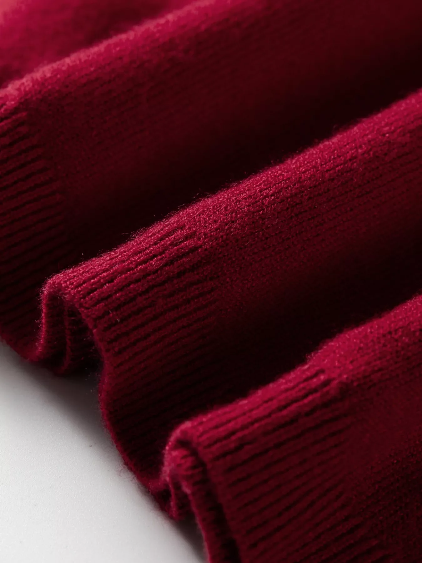 Solid Color Crew Neck Knit Cap Sleeve Sweater - Image 5