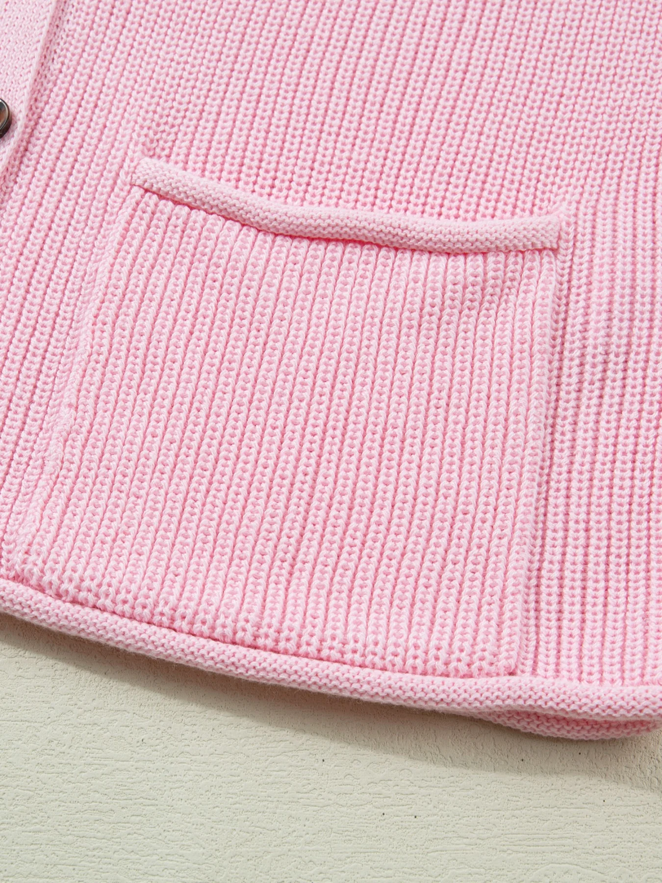 Solid Color Knit V Neck Button Front Sweater Vest - Image 12