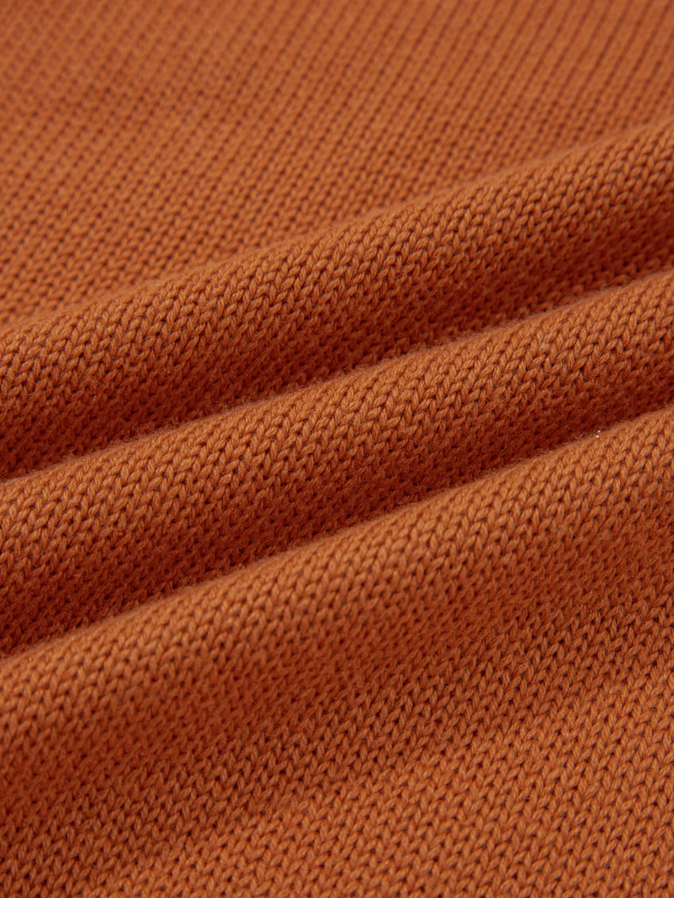 Solid Color Ribbed Trim Drop Shoulder Sweater - Image 8