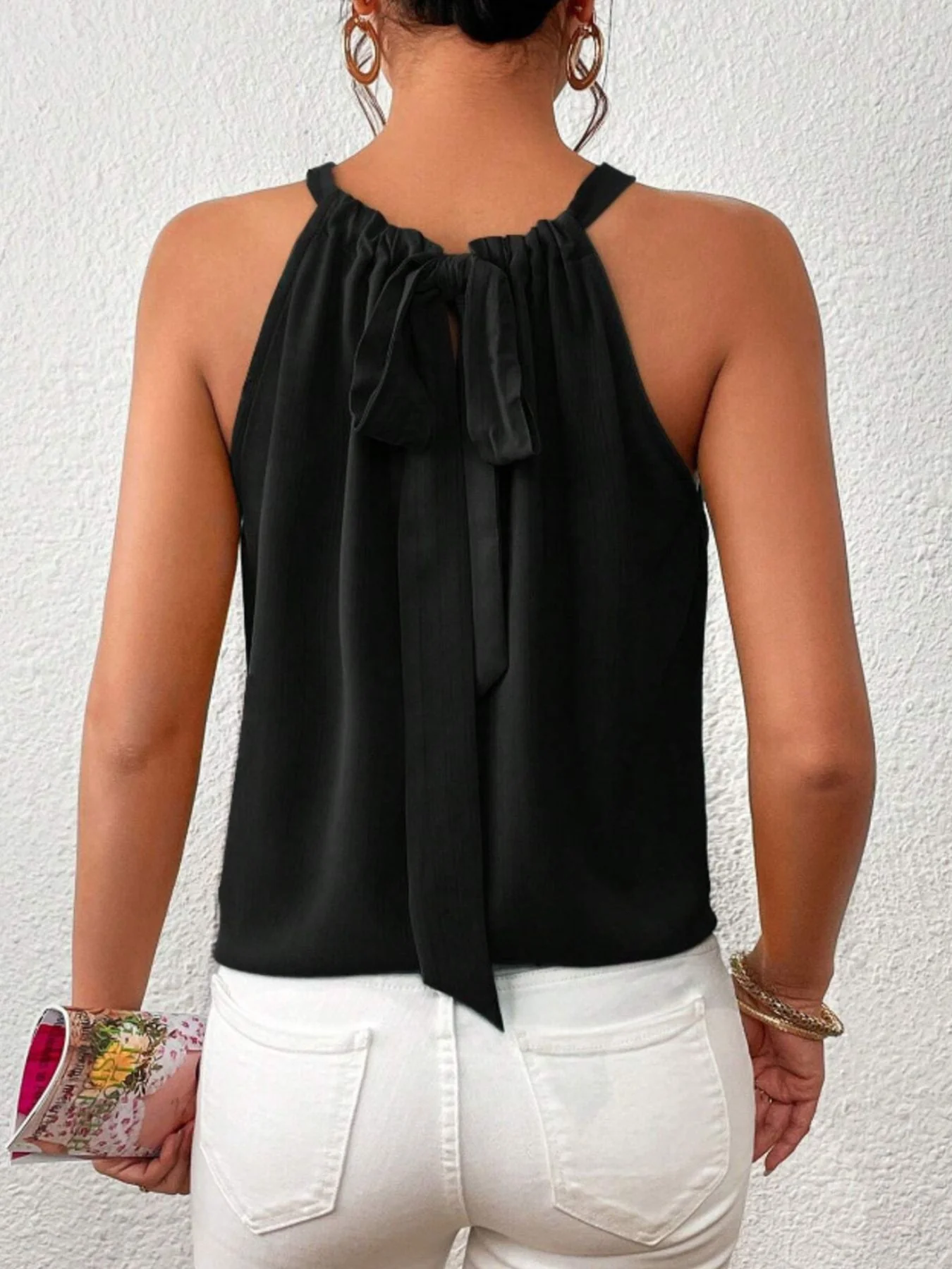Solid Color Ruched Cami - Image 15