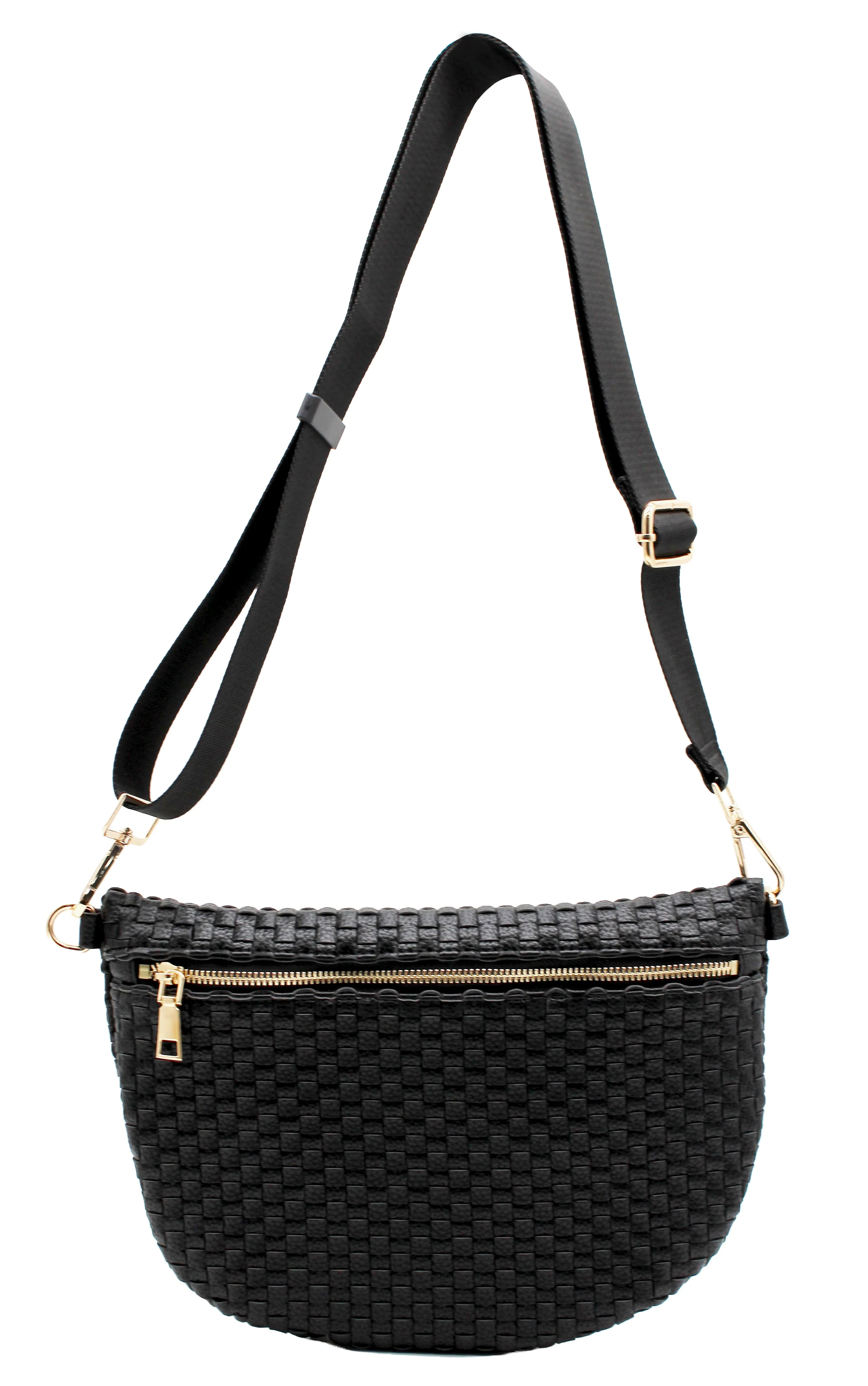 Solid PU Crossbody Bag - Image 3
