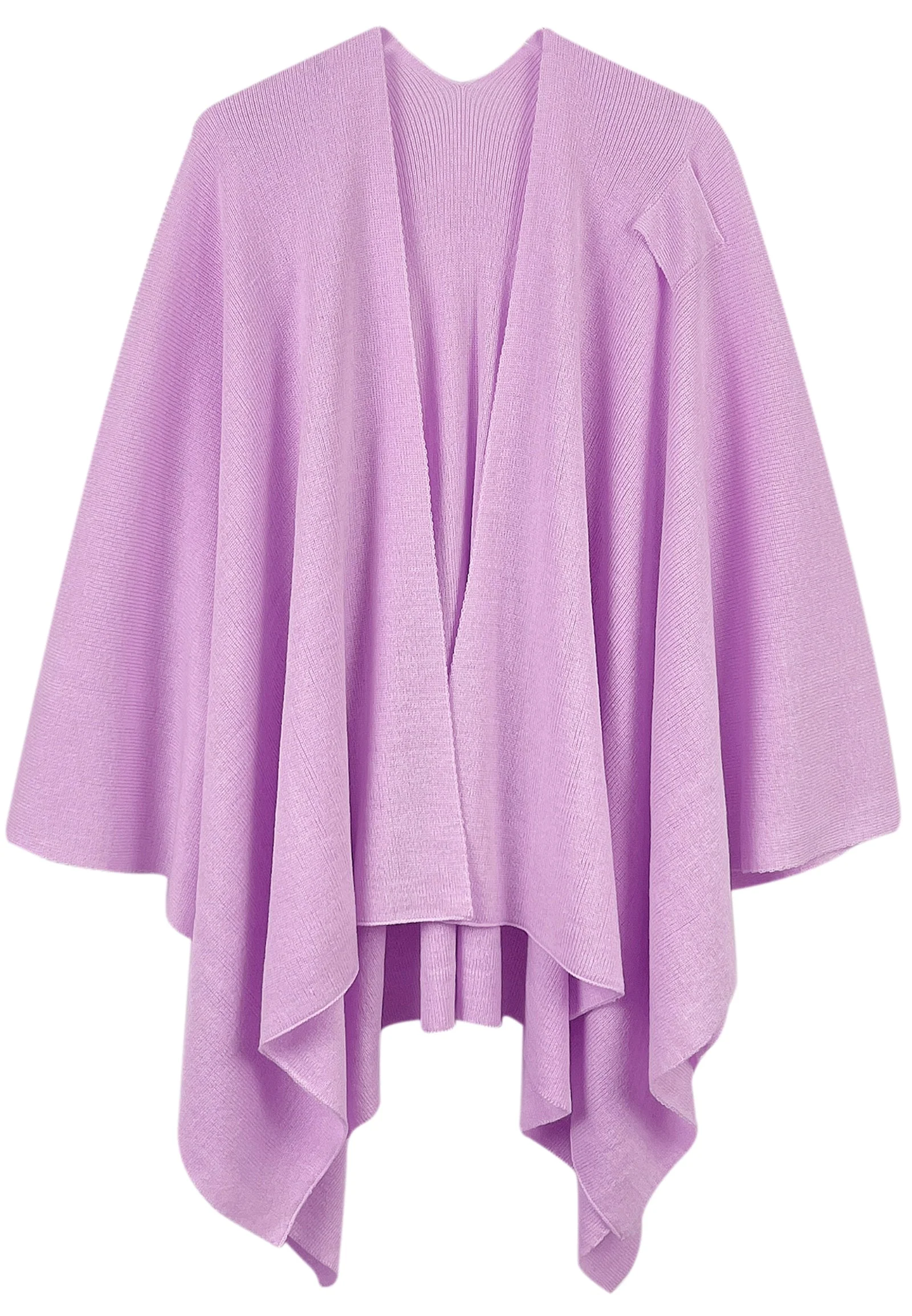 Solid Ruana With Shoulder Strap - Image 27