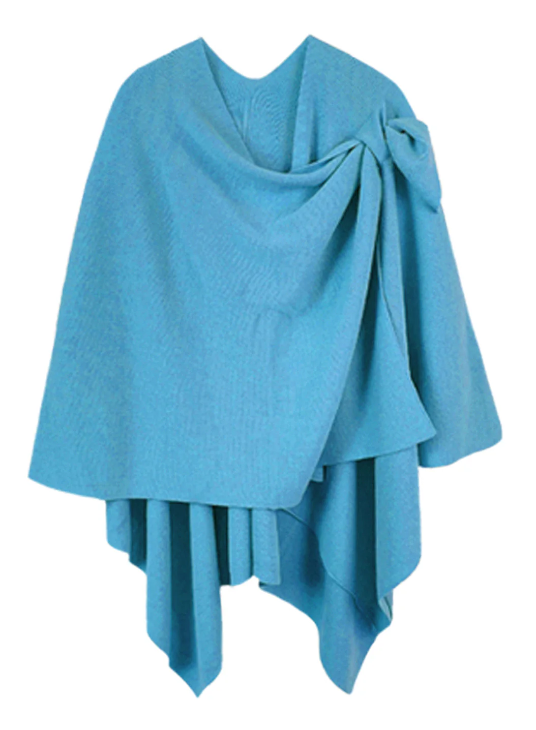 Solid Ruana With Shoulder Strap - Image 37