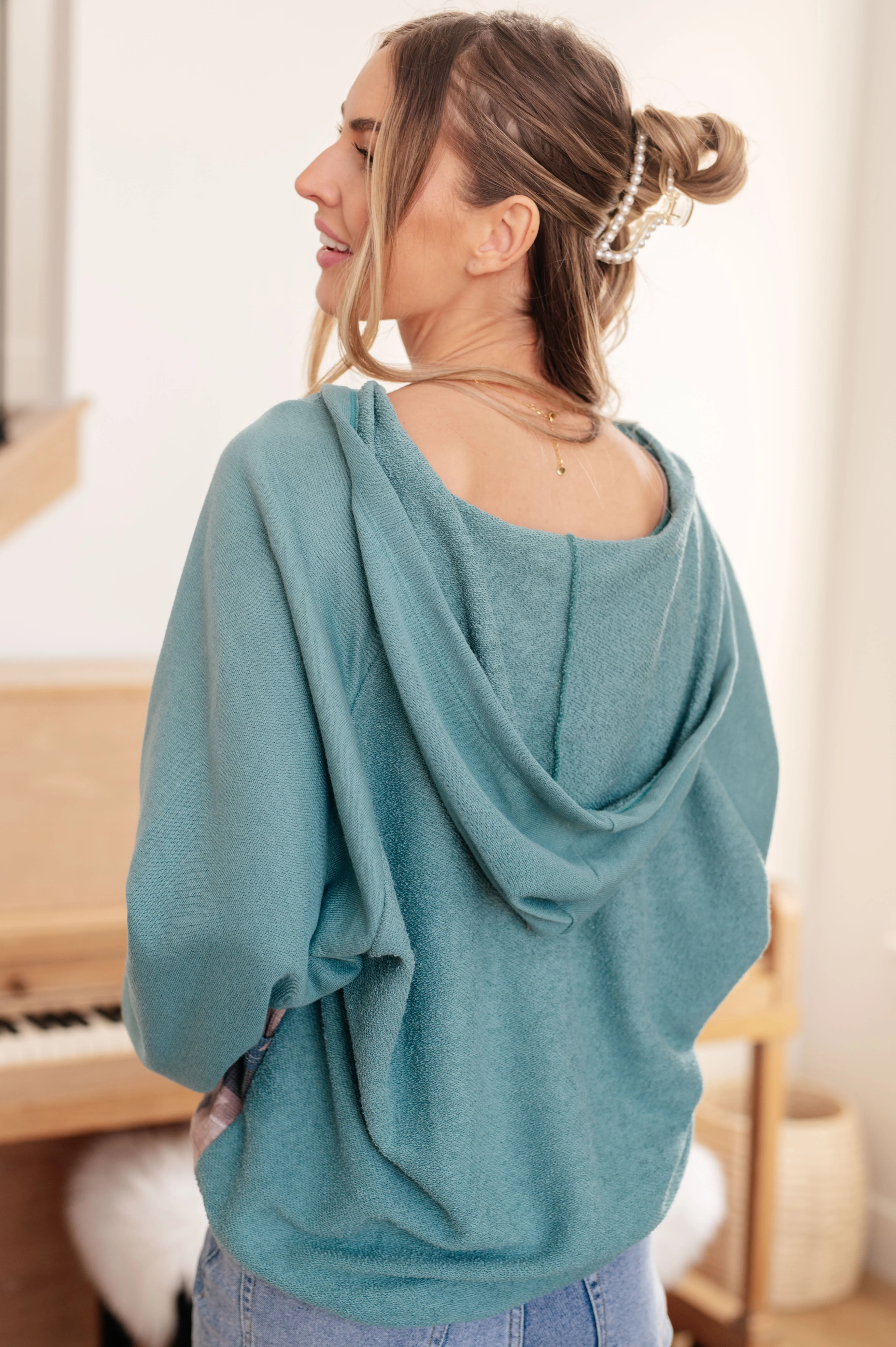 Southwest Sunrise Patchwork Hoodie - Image 9