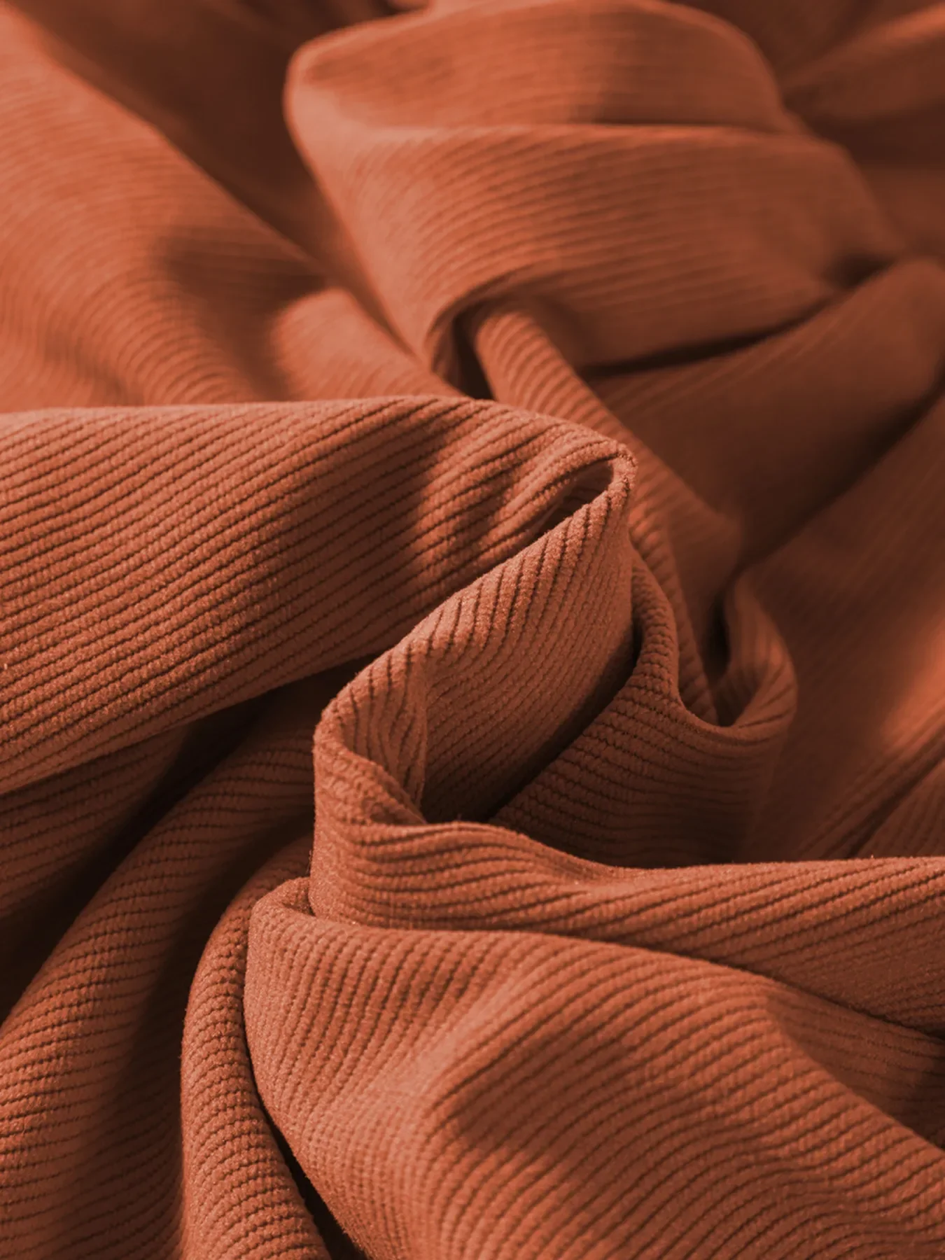 Split Neck Scallop Detail Corduroy Mini Dress - Image 12