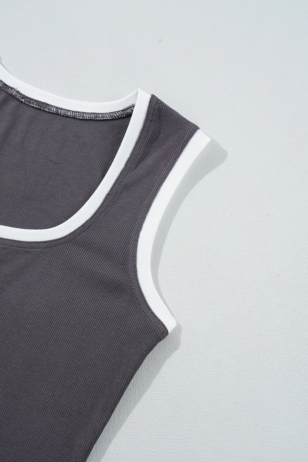 Square Neck Wide Strap Tank - Image 10