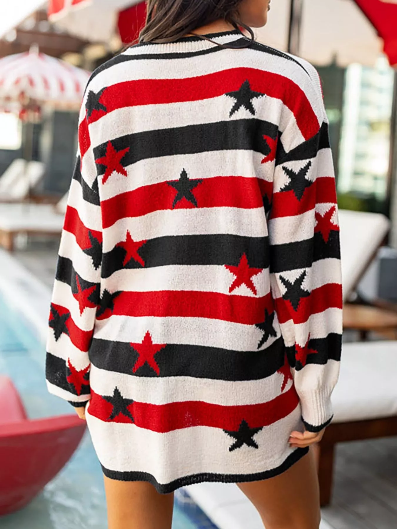 Stars and Stripes Long Sleeve Sweater - Image 26