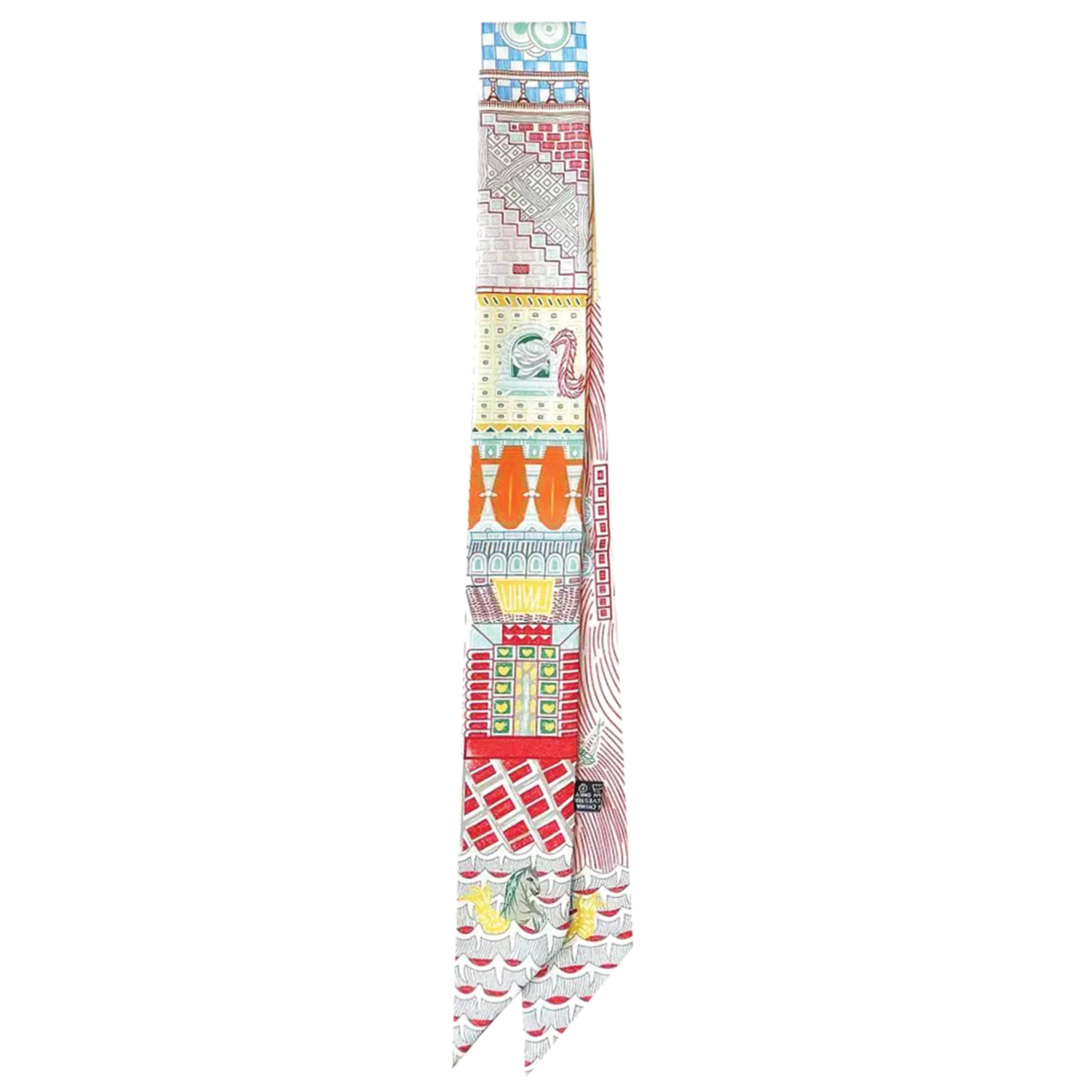 Story Tiles Skinny Scarf - Image 3
