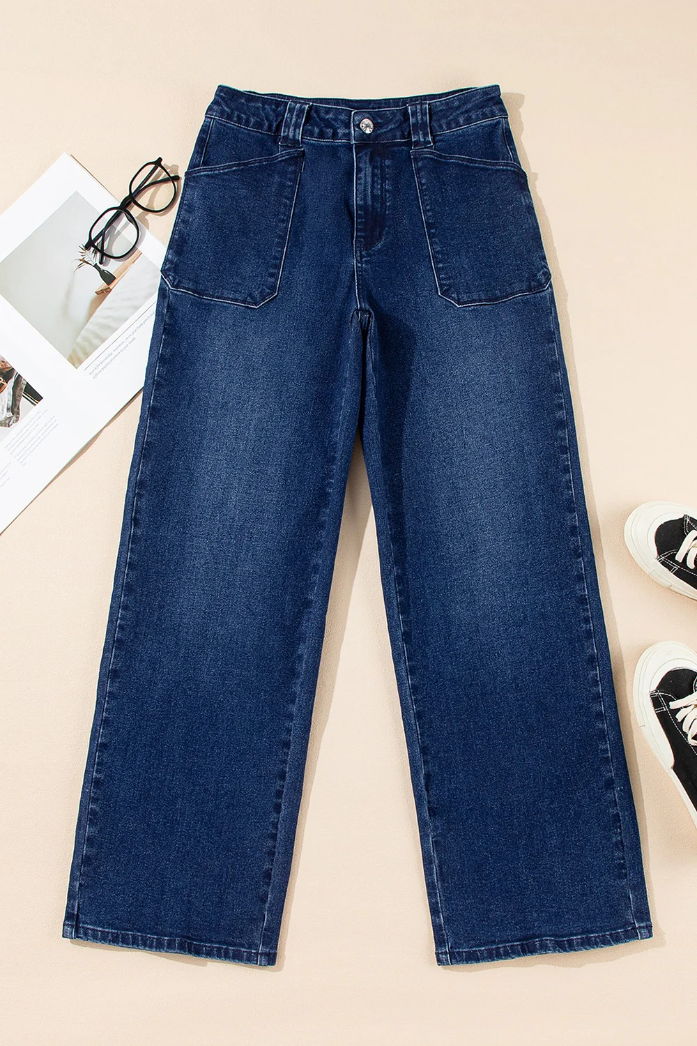 Straight Leg Mid-Rise Shift Jeans - Image 5