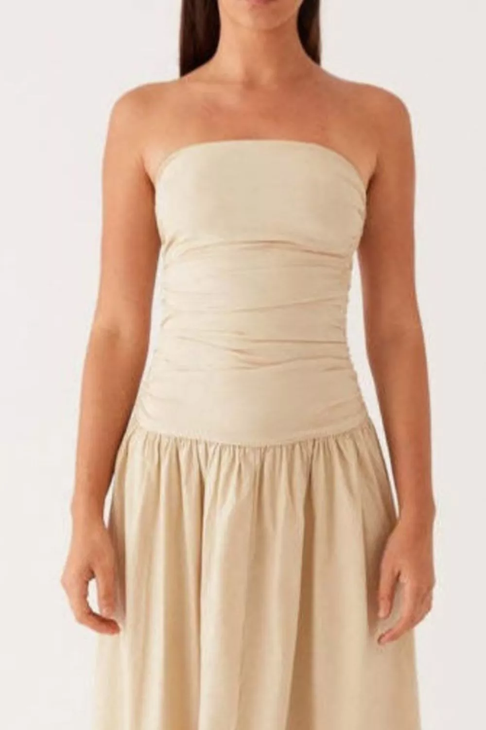 Strapless Ruched Maxi Dress - Image 6