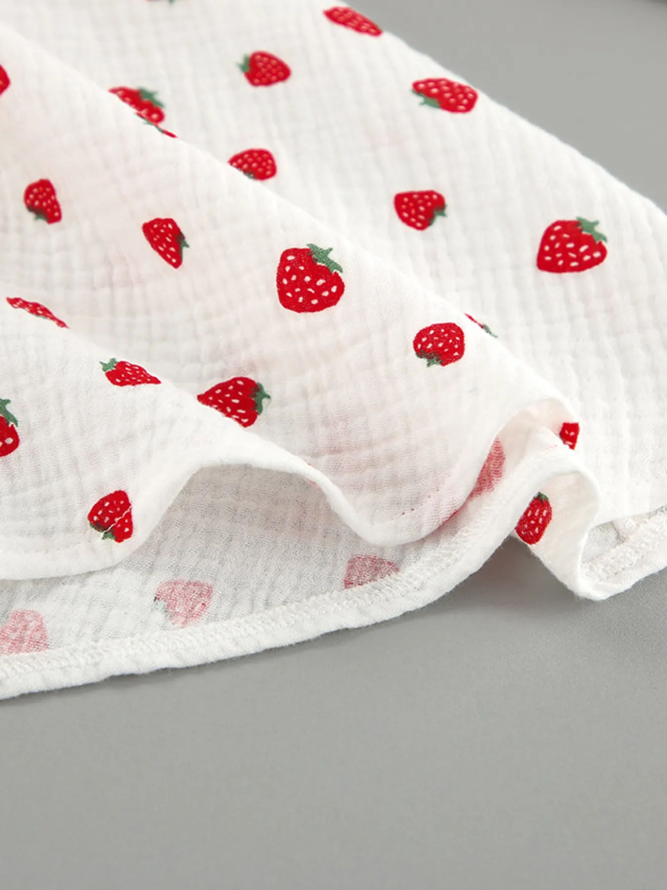 Strawberry Print Long Sleeve Mini Dress - Image 10