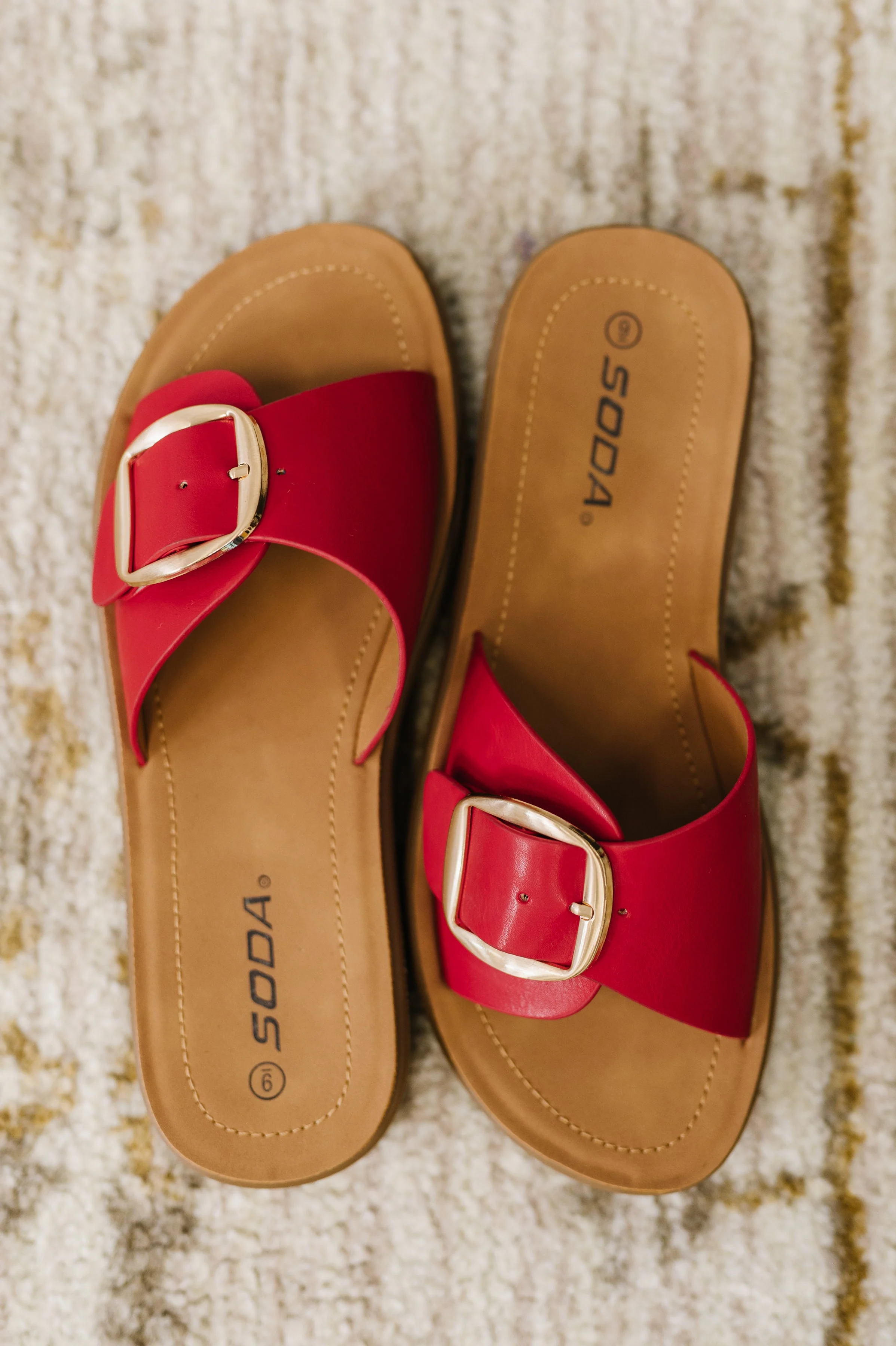 Strawberry Slip on Slide in Delight Red - Image 5