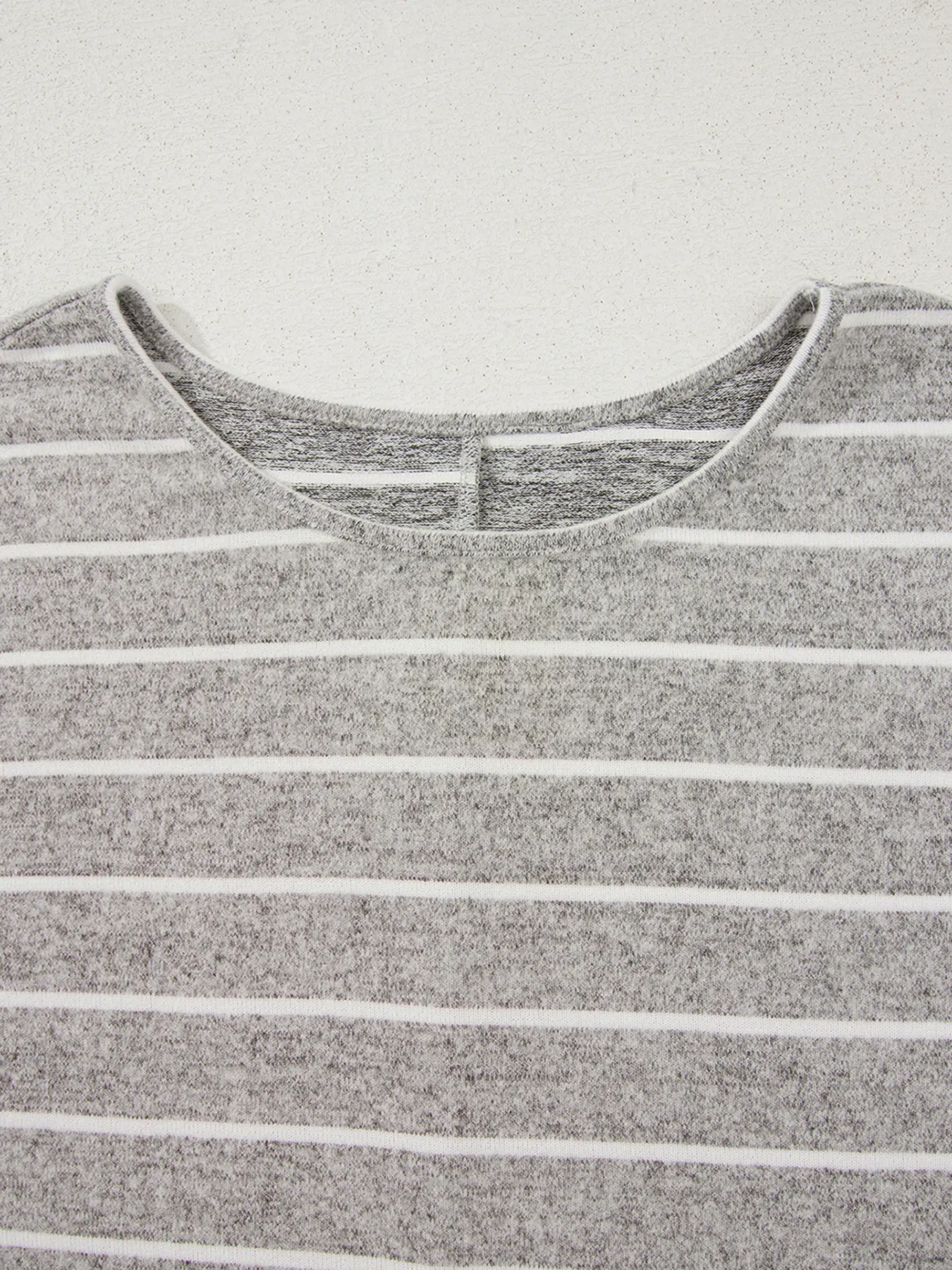 Stripe Dolman Sleeve Drop Shoulder Top - Image 10