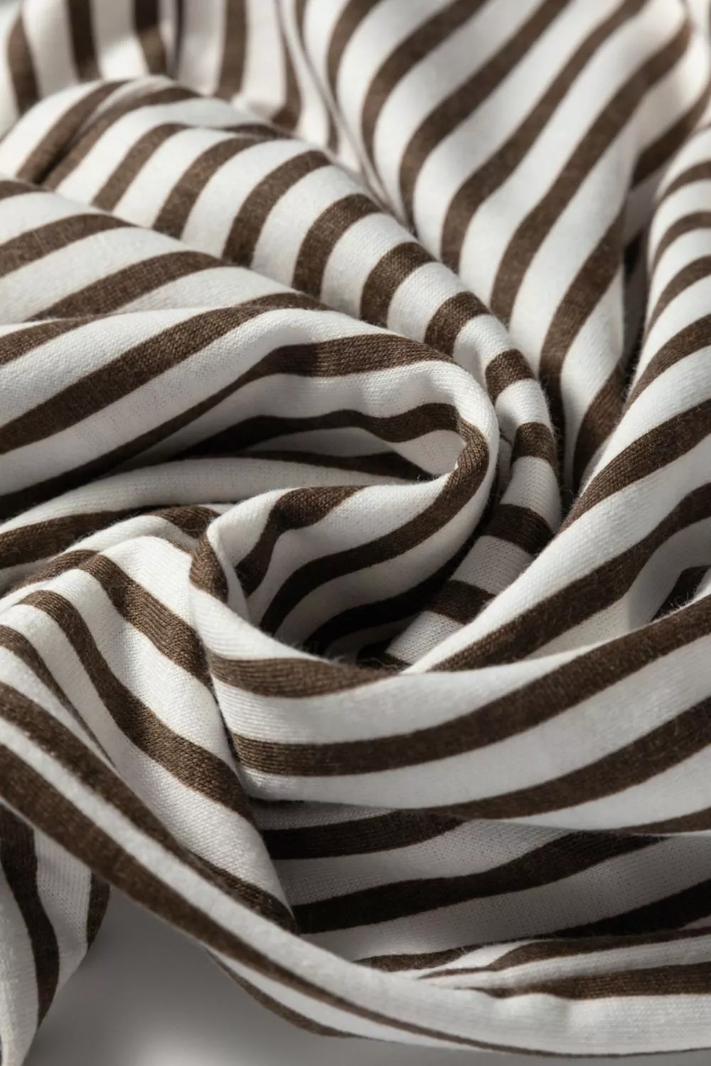 Stripe Elastic High Waist Pocketed Loose Pants - Image 7