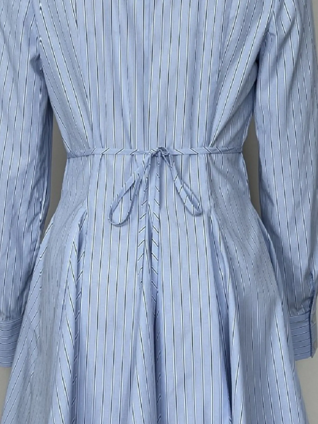 Striped Button Up Shirt Dress - Image 4