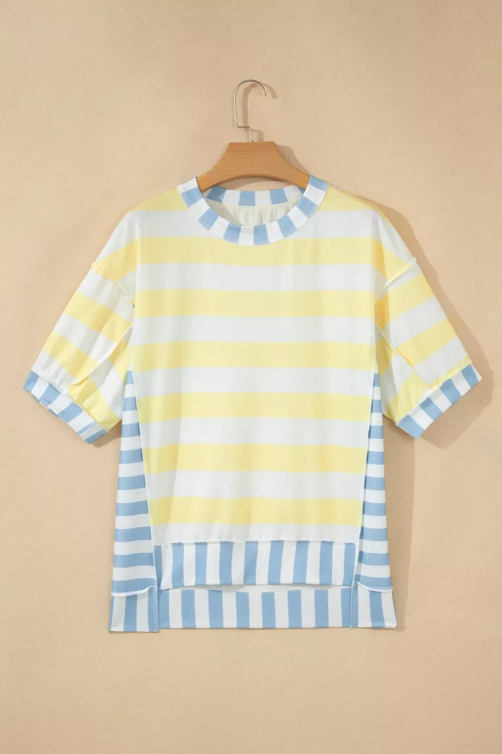 Striped Casual Half Sleeve Top - Image 4