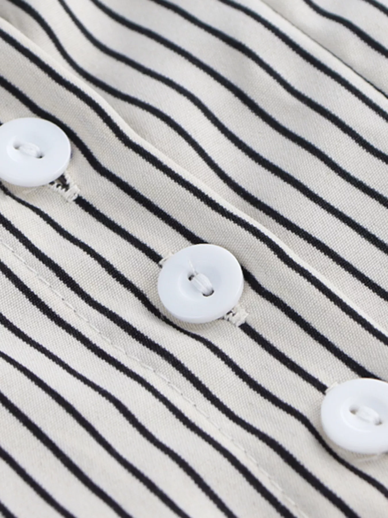 Striped Cinched Waist Shirt - Image 6