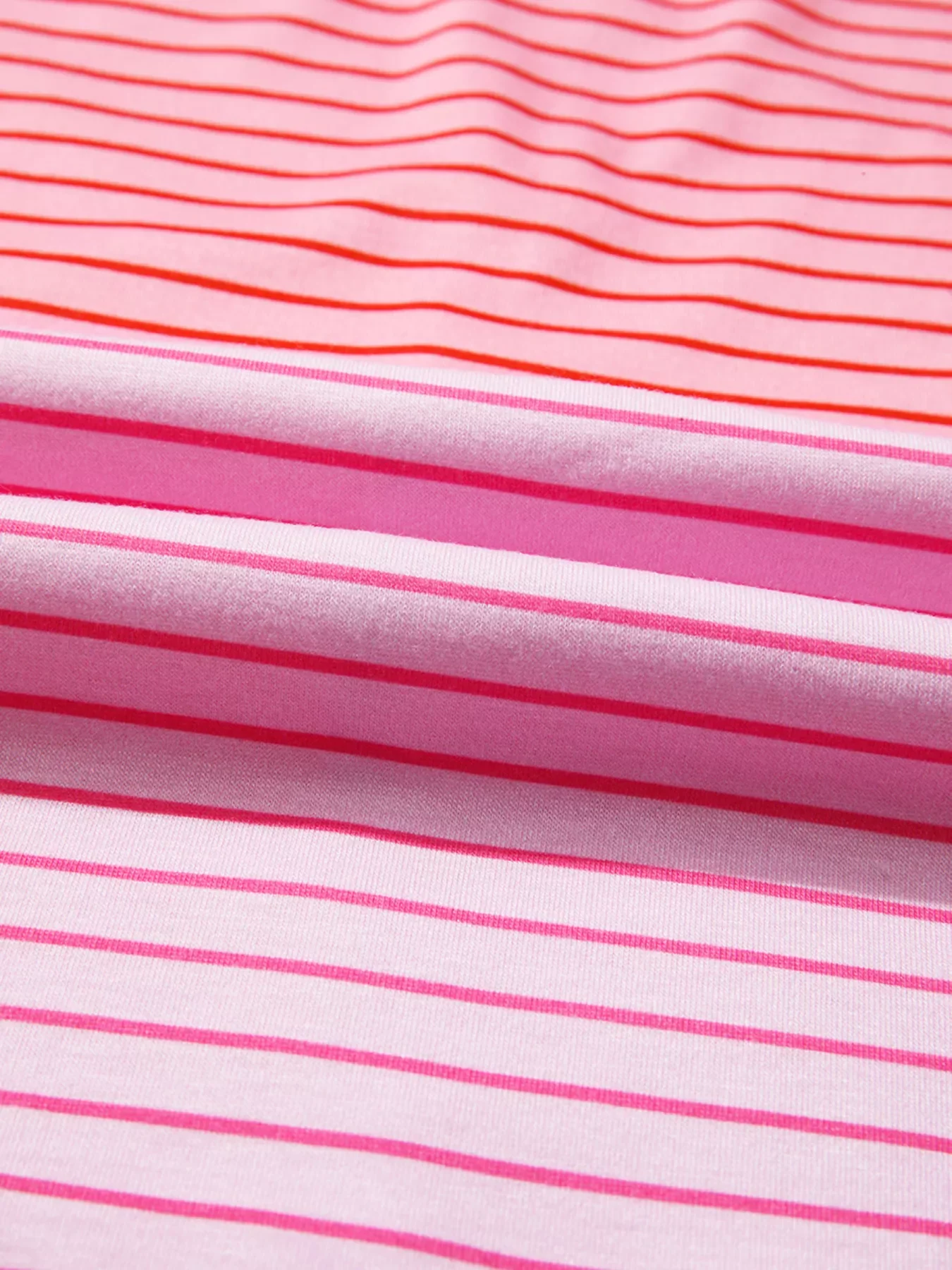 Striped Colorblock Exposed Seam Casual Long Sleeve Top - Image 11