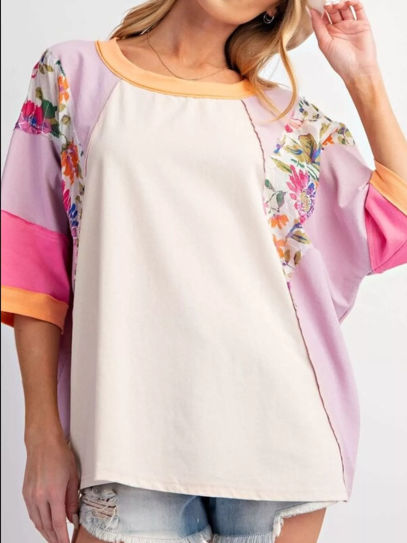 Striped Floral Long Sleeve T-Shirt - Image 14