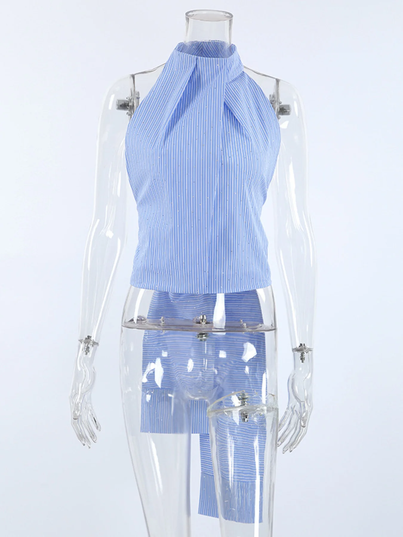 Striped Halter Neck Cami - Image 5