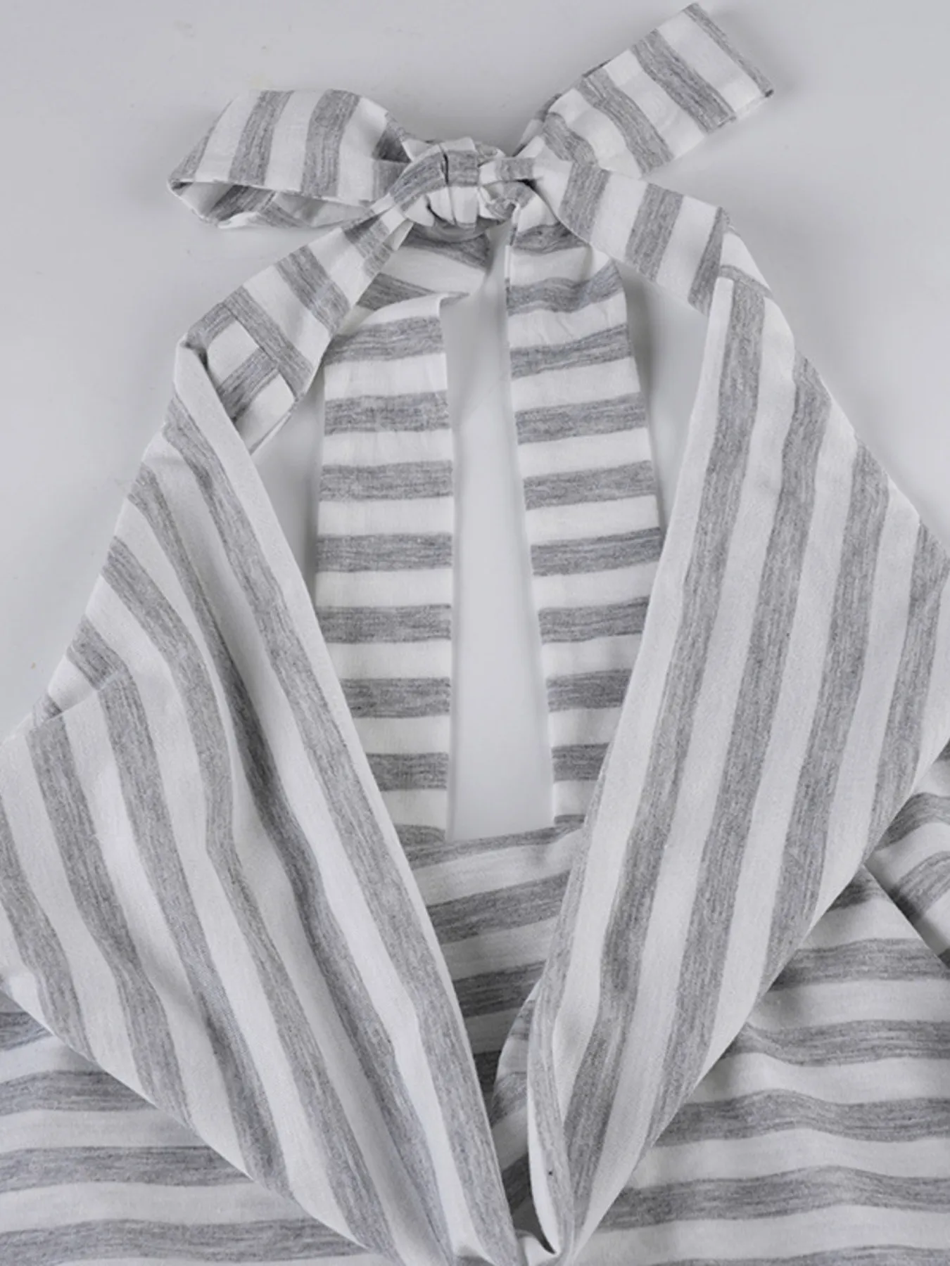 Striped Halter Neck Mini Dress - Image 10