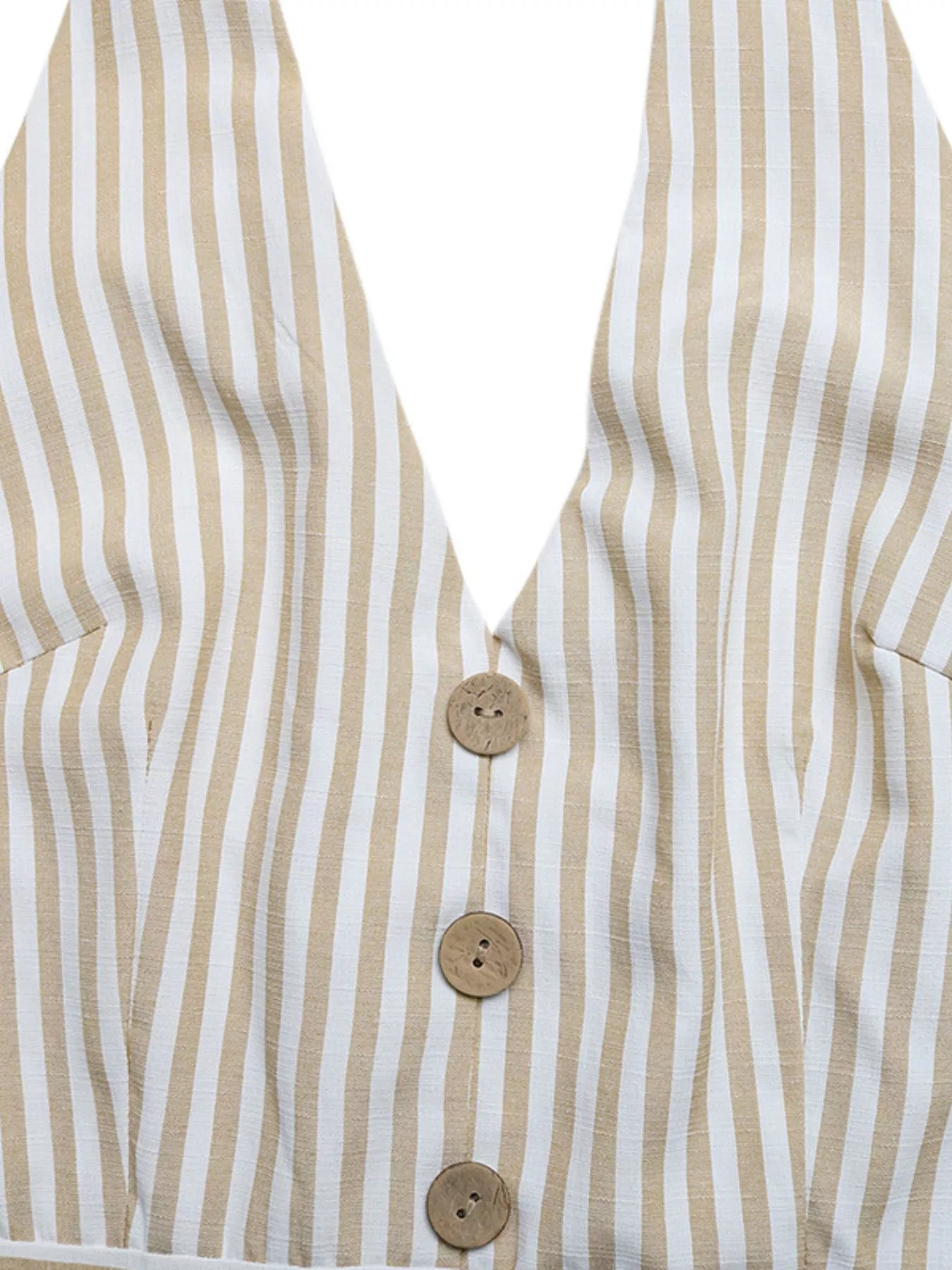 Striped Halter Neck Romper - Image 7