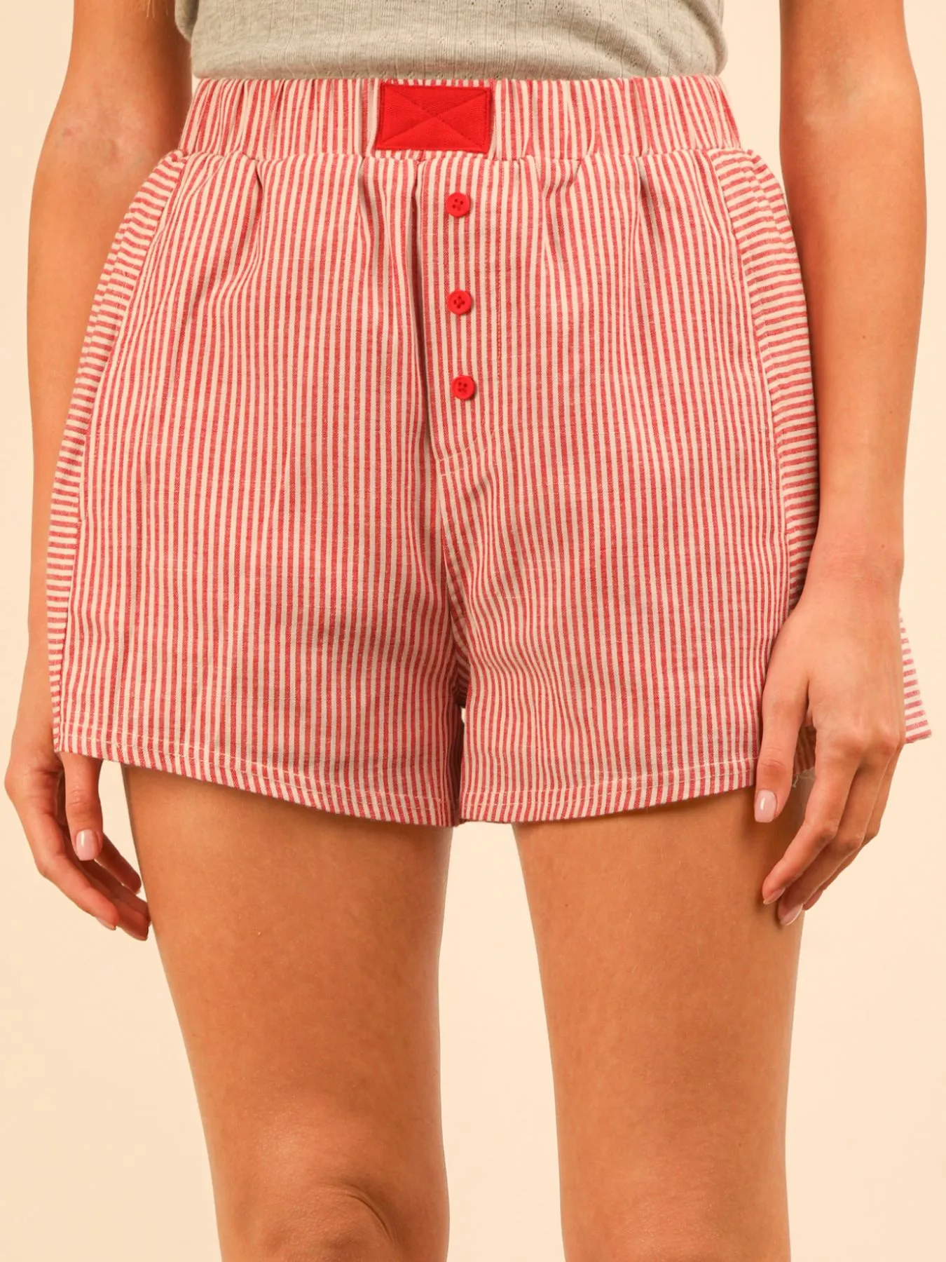 Striped High-Waist Shorts - Image 18