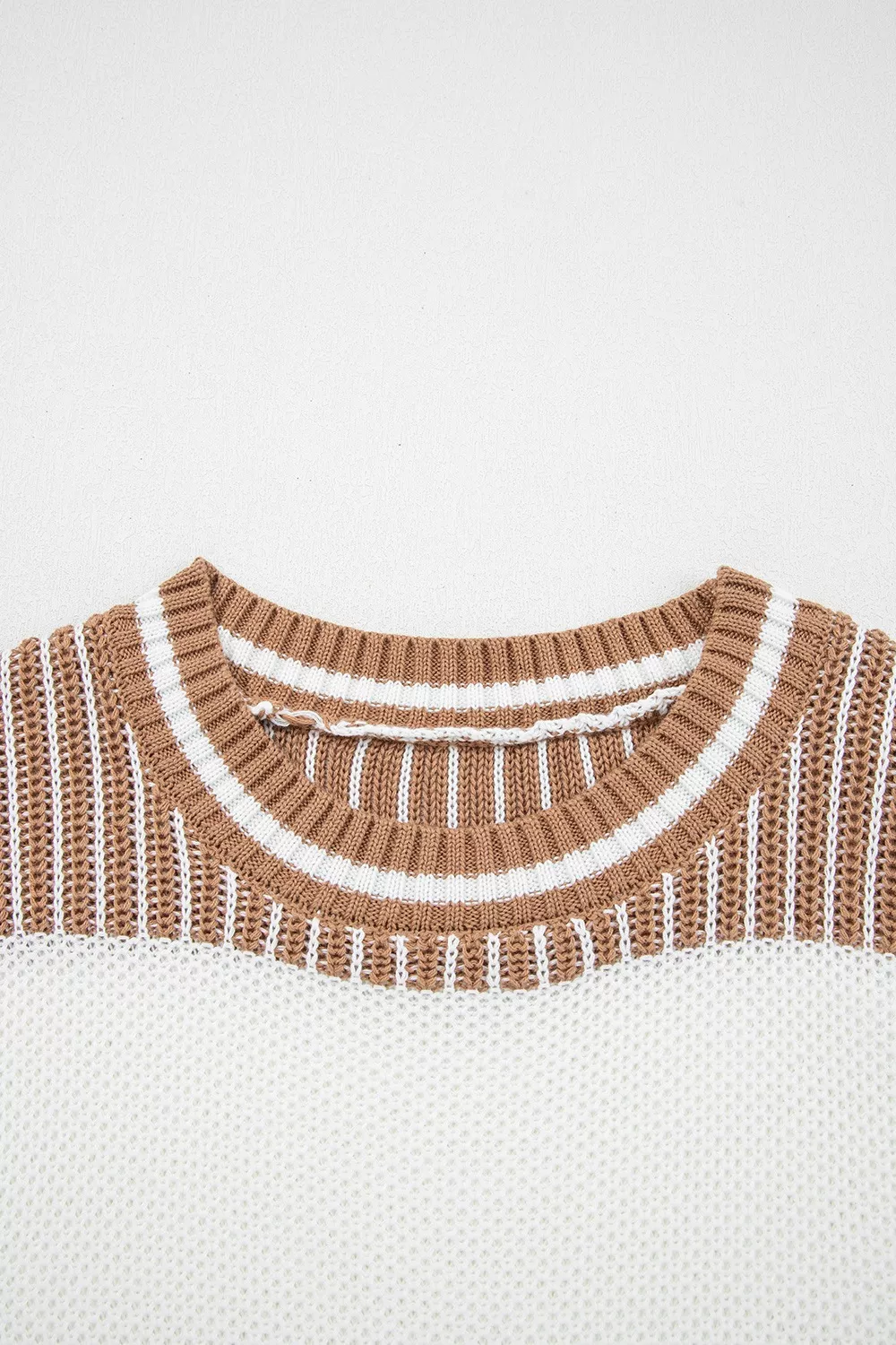 Striped Knit Long Sleeve Sweater - Image 7