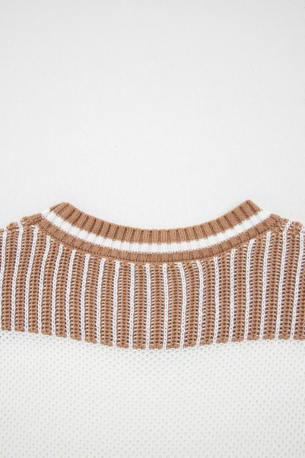 Striped Knit Long Sleeve Sweater - Image 8