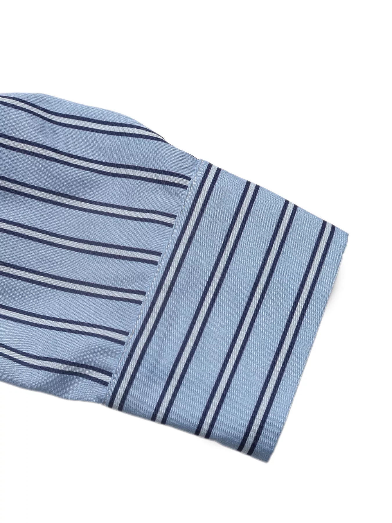 Striped Long Sleeve Blouse with Bow Tie - Image 8