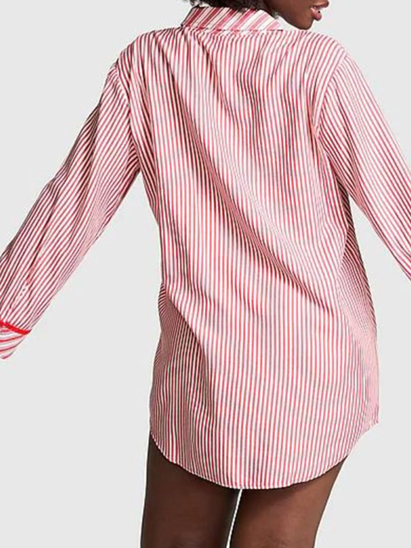 Striped Long Sleeve Button-Up Shirt - Image 6