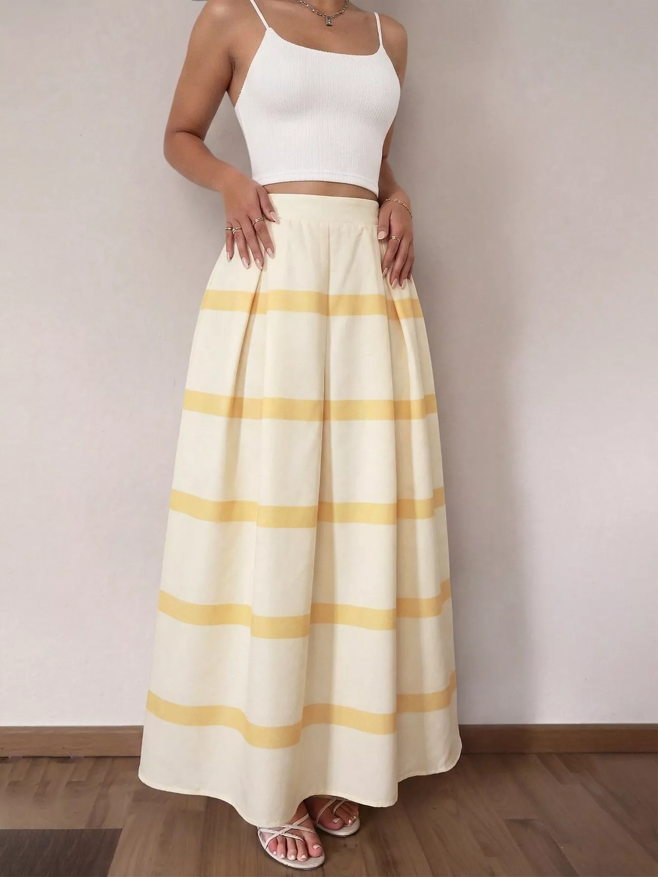 Striped Maxi Skirt - Image 3