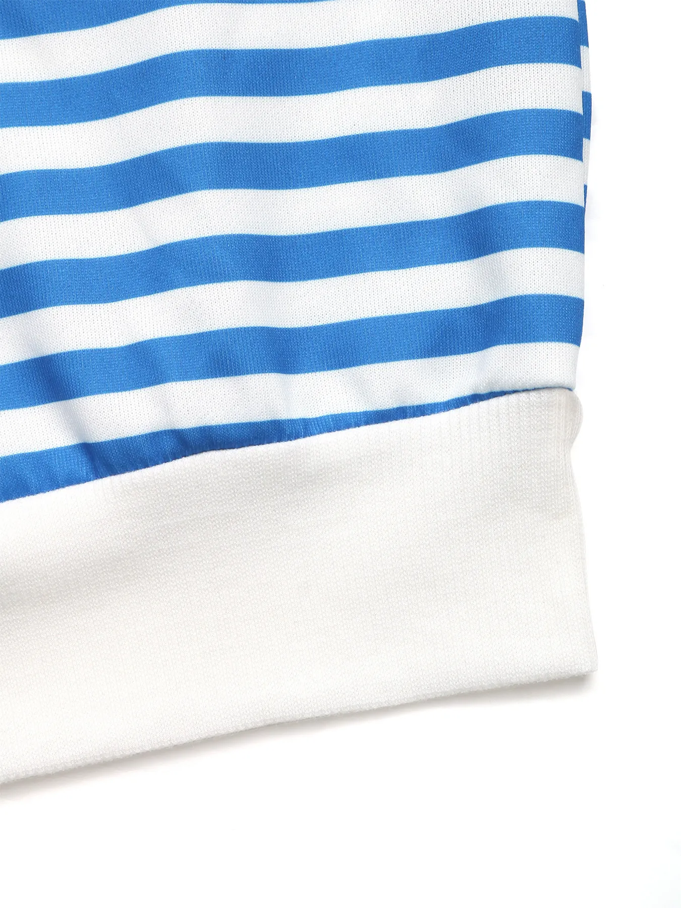 Striped Quarter Zip Long Sleeve Hoodie - Image 8