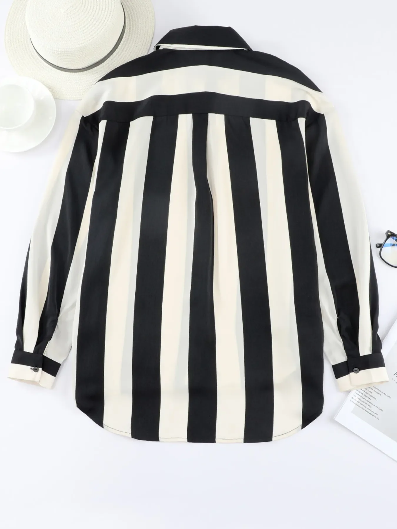 Striped Relaxed Button Up Shirt - Image 18