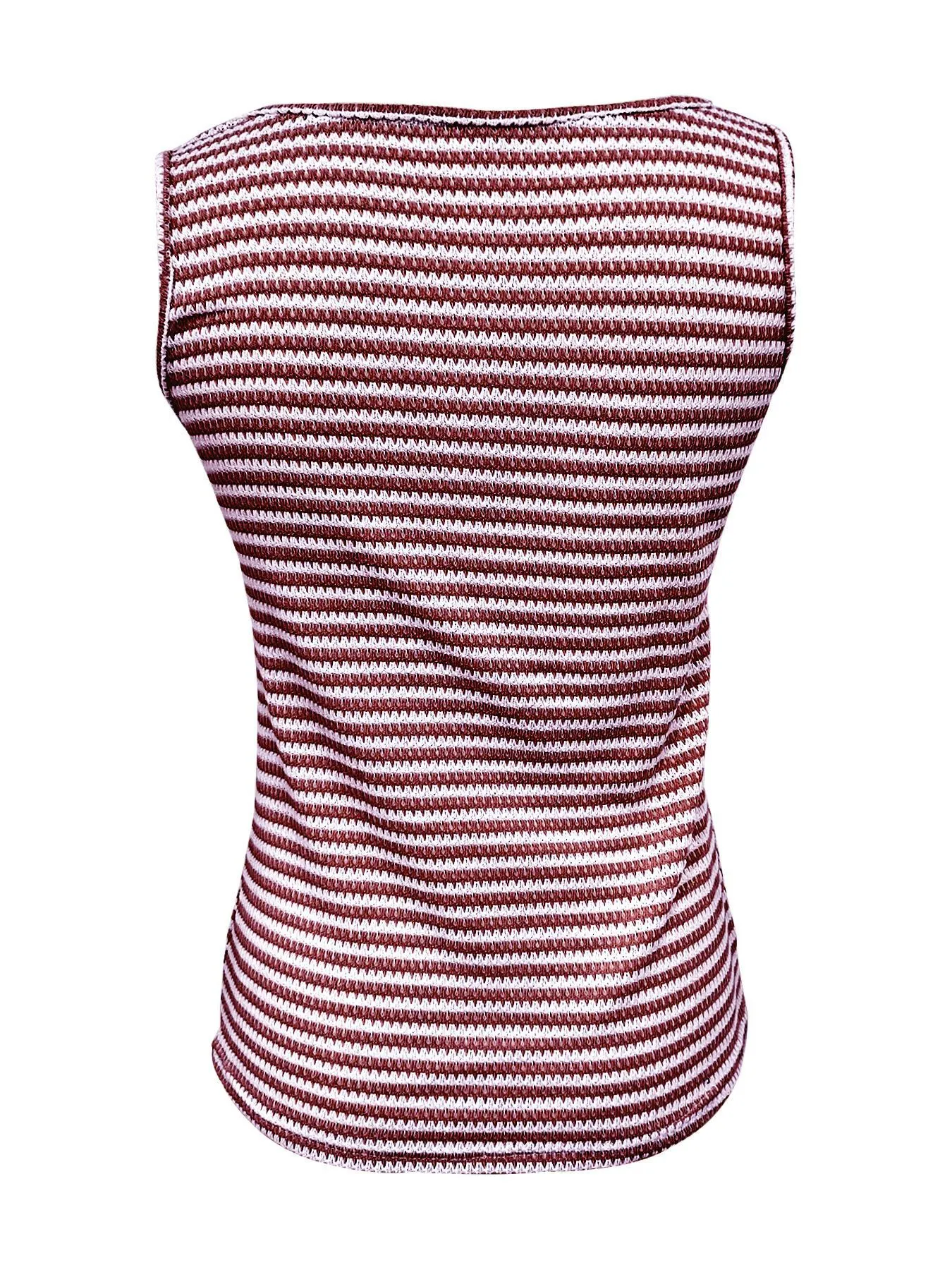 Striped Round Neck Tank Top - Image 10