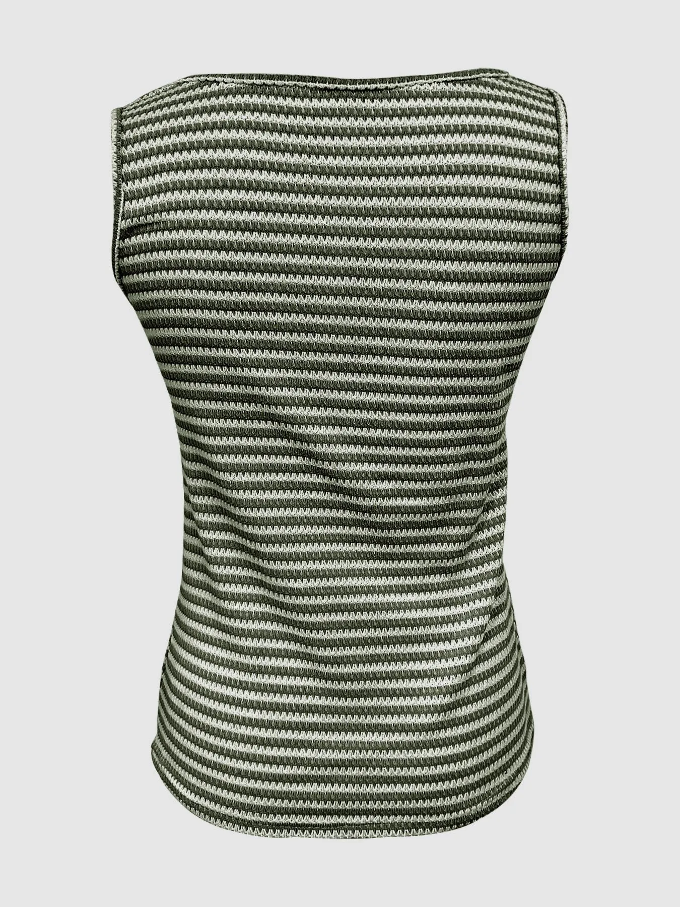 Striped Round Neck Tank Top - Image 6