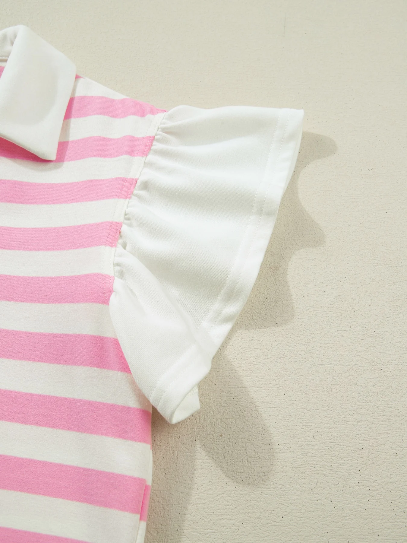 Striped Ruffled Sleeve Blouse - Image 9