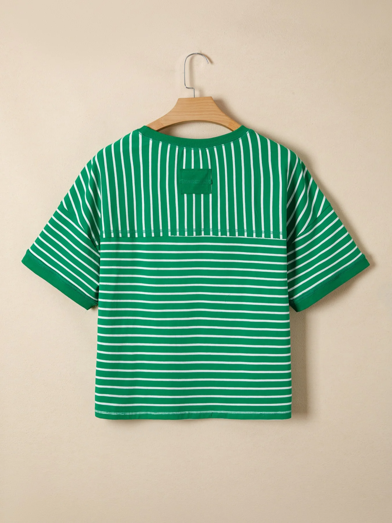 Striped Short Sleeve Relaxed-Fit T-Shirt - Image 9