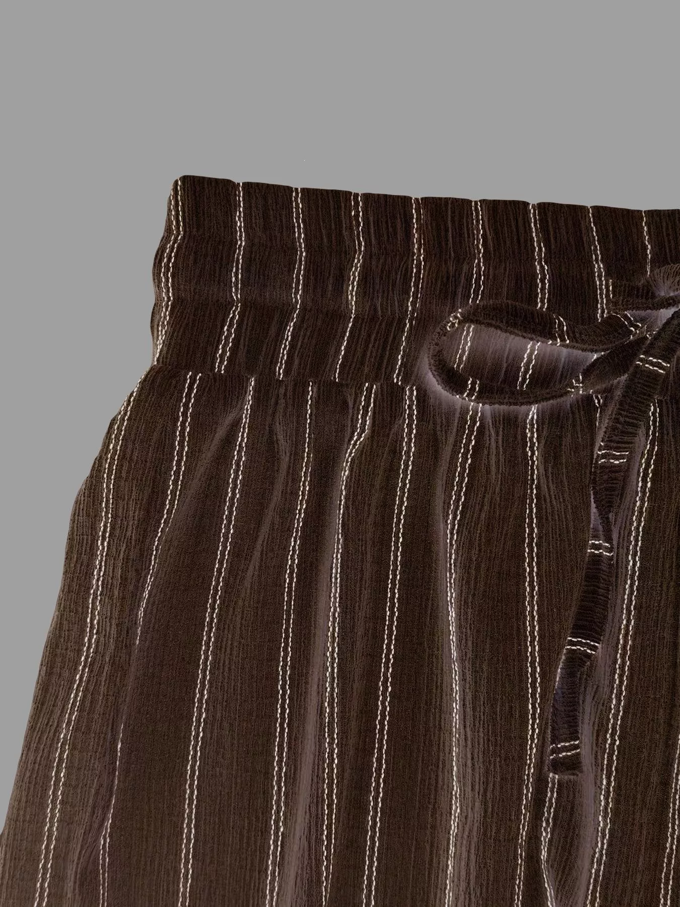 Striped Wide-Leg Drawstring Pants - Image 17