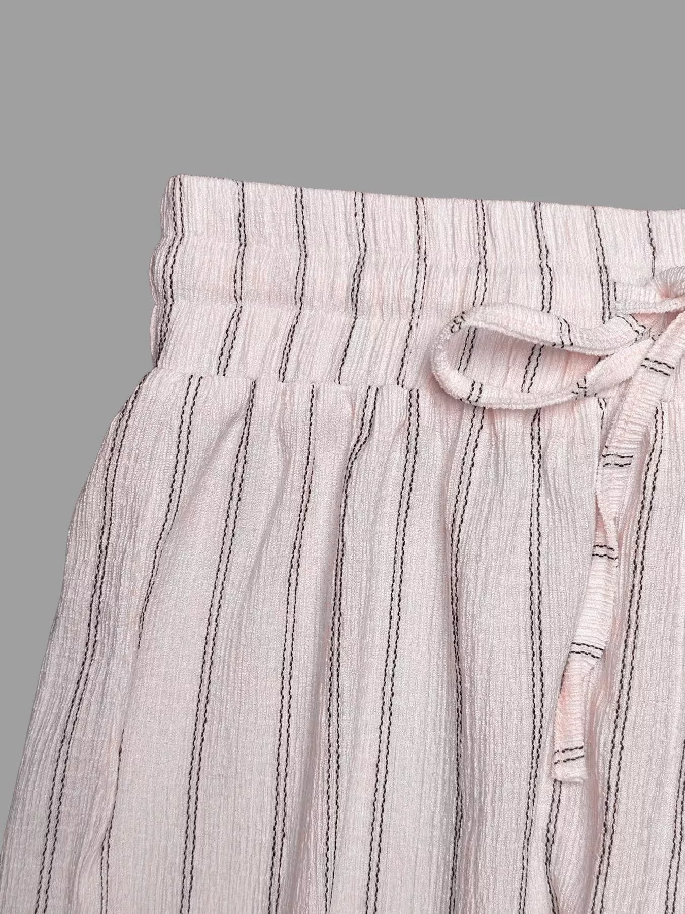 Striped Wide-Leg Drawstring Pants - Image 27