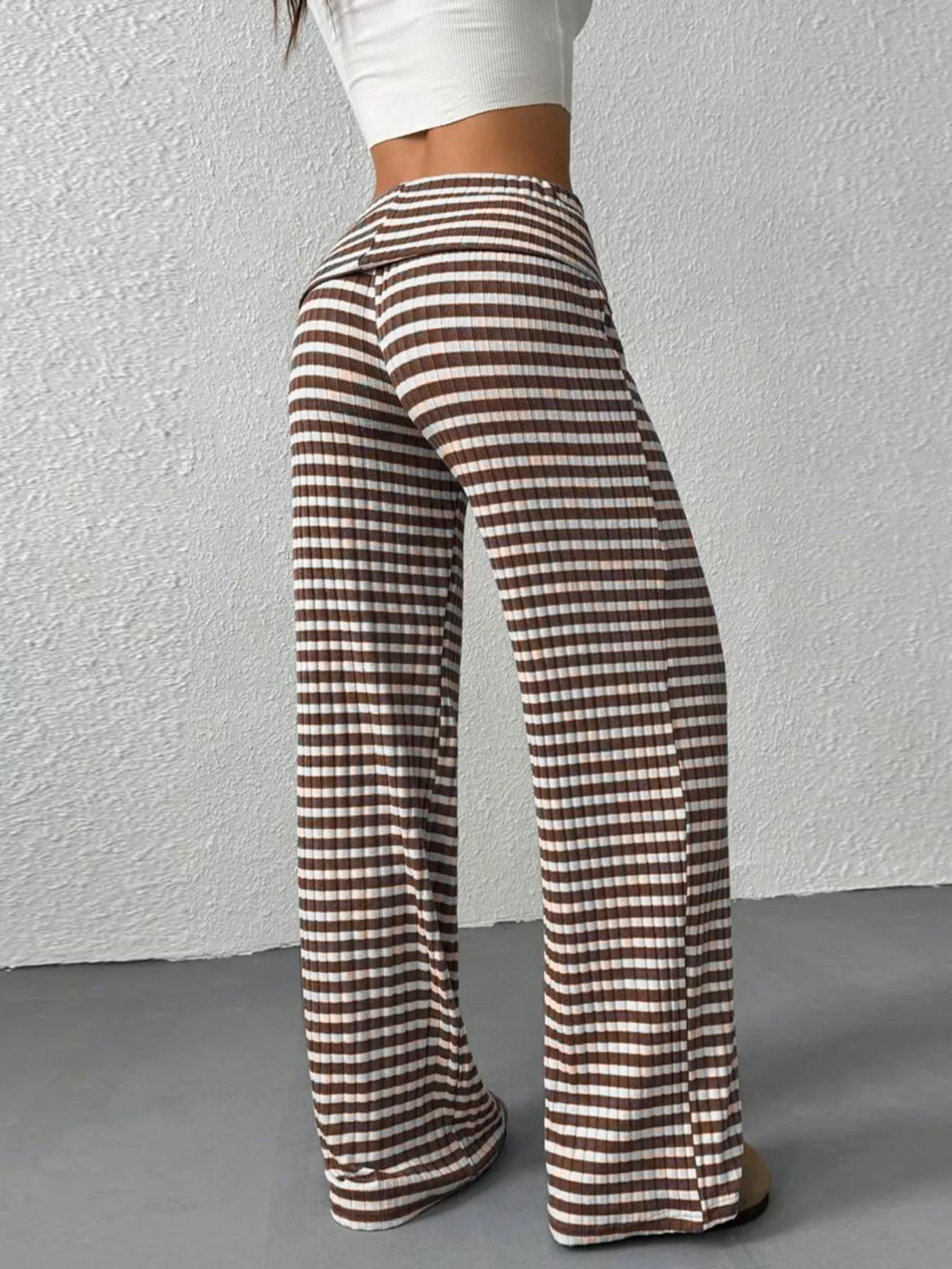 Striped Wide Leg Pants - Image 3