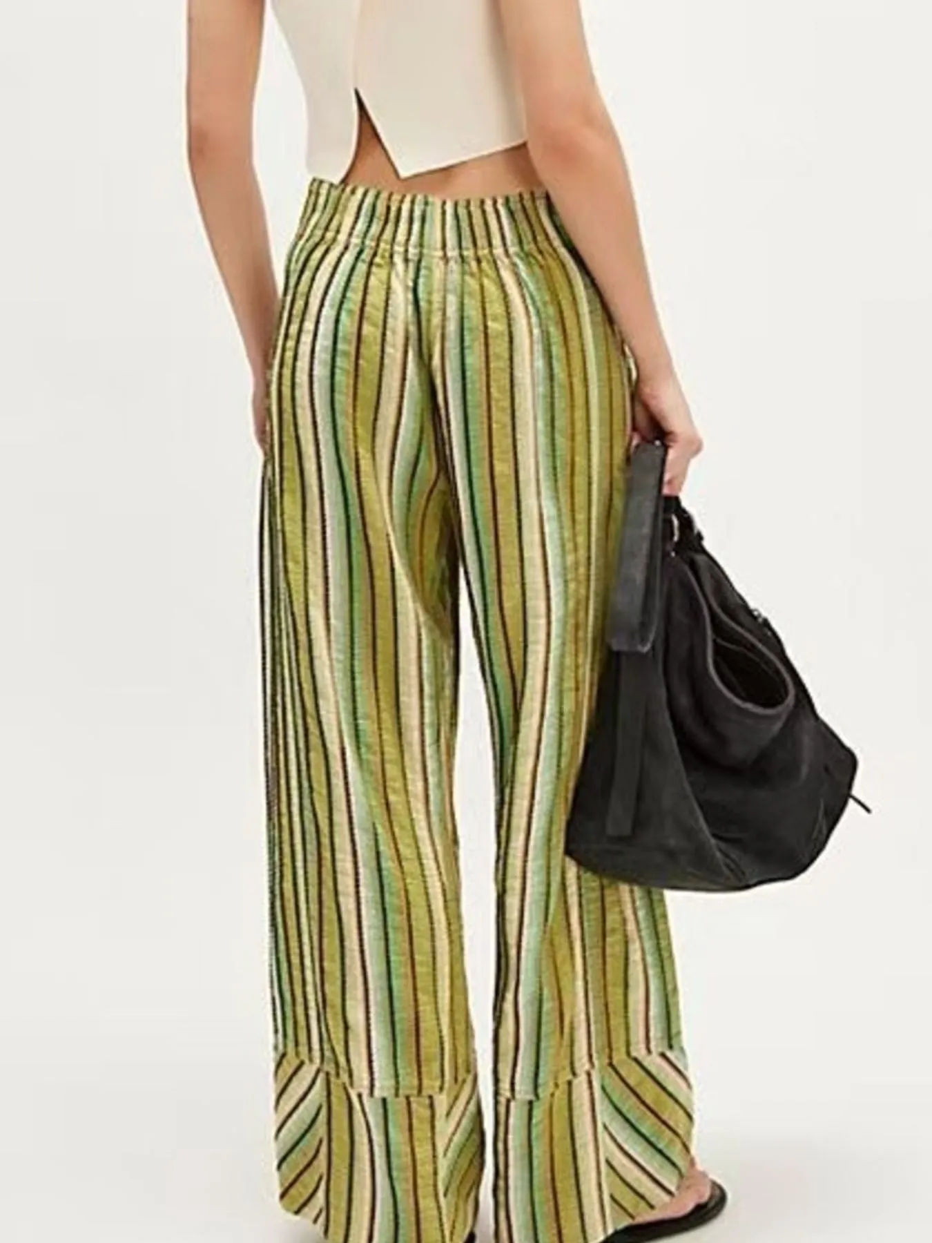 Striped Wide Leg Pants - Image 8