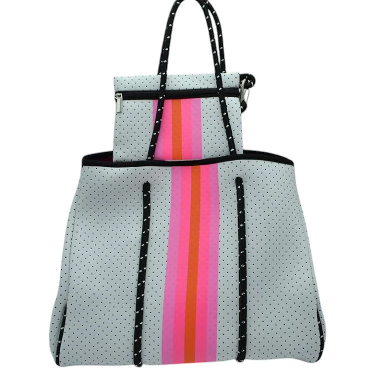 Stylish Neoprene Tote Bag with Purse - Image 10