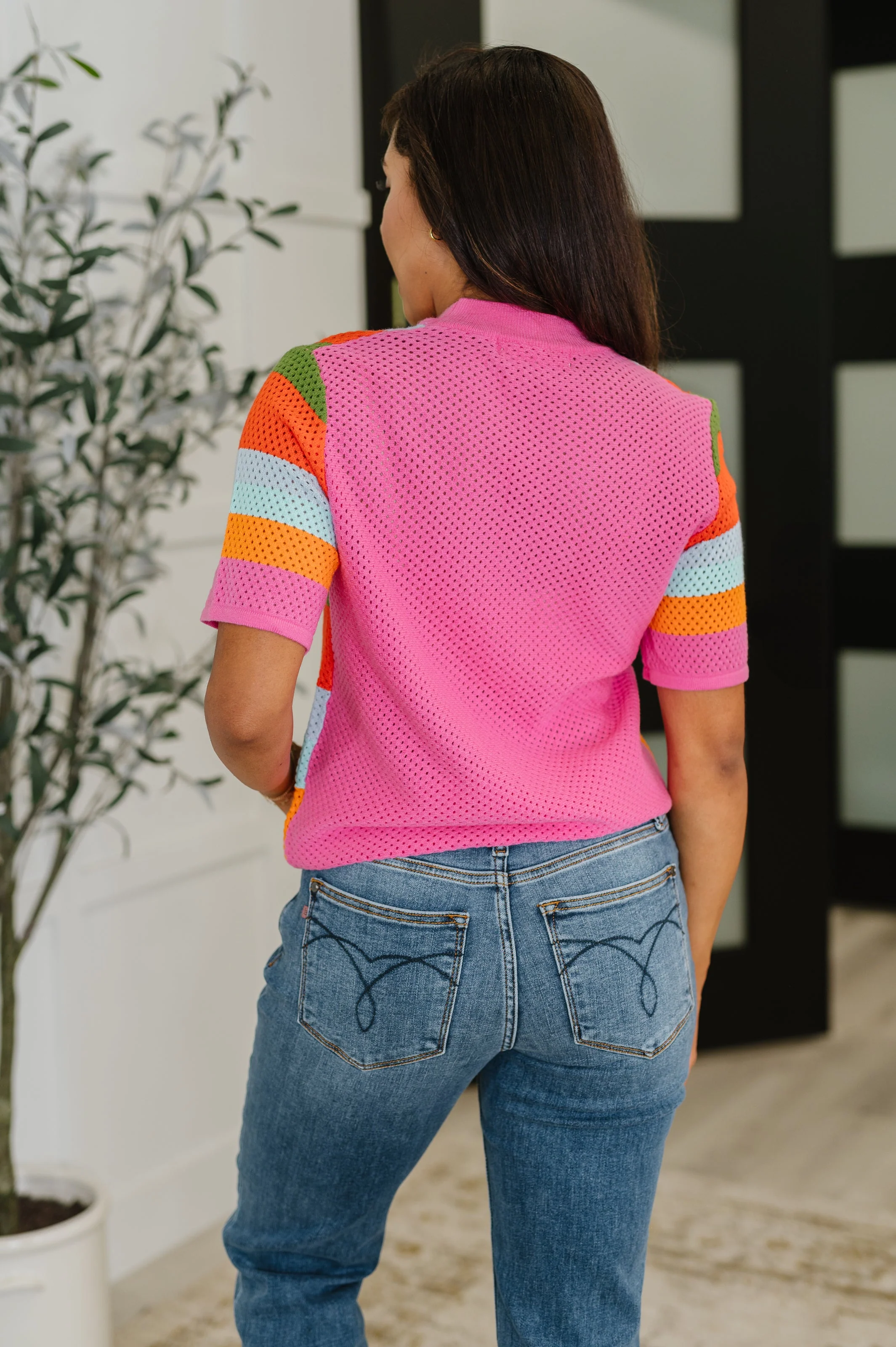 Sunset Stitch Knit Top - Image 5