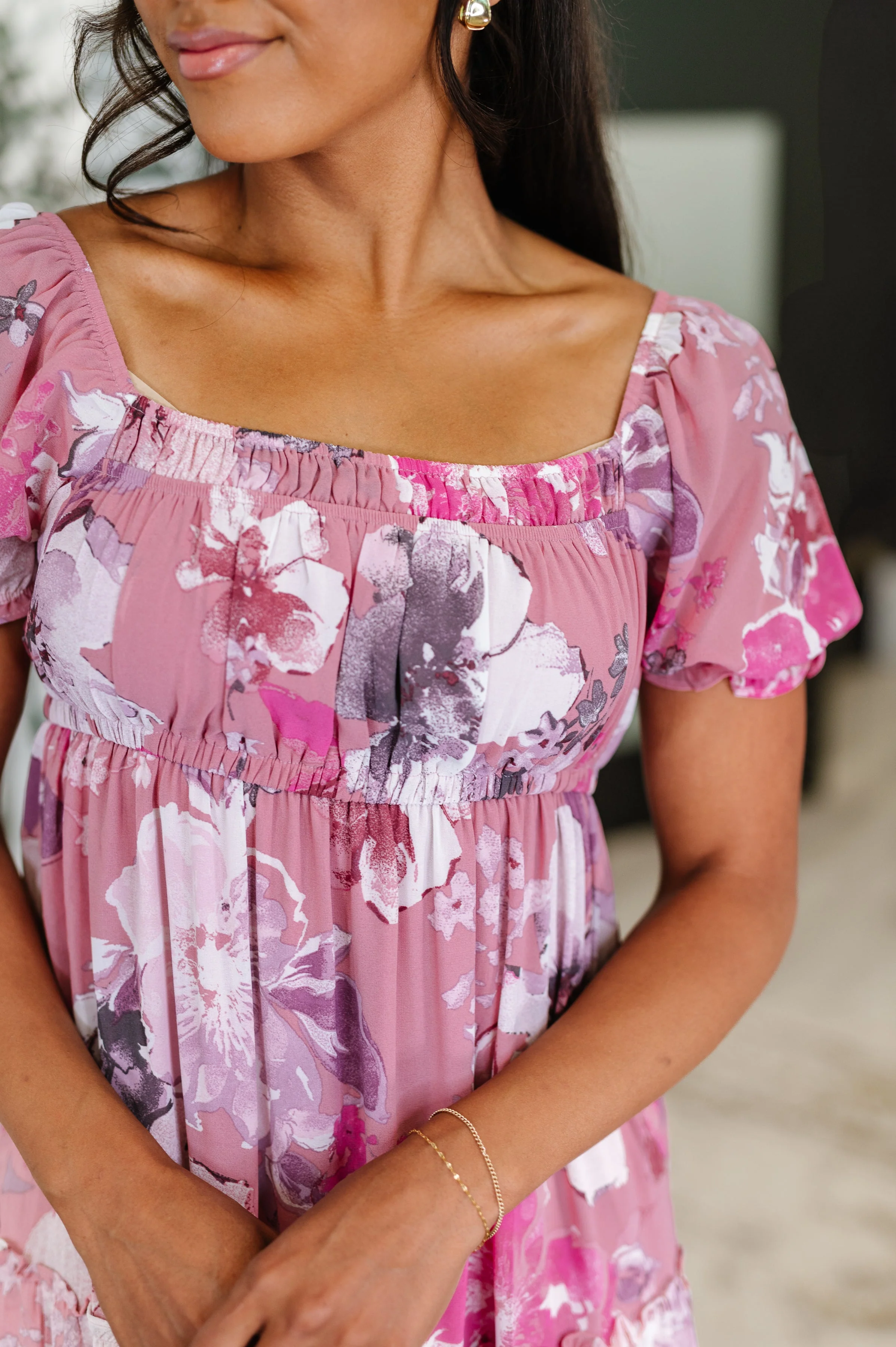 Sweetheart Club Square Neck Floral Dress - Image 2