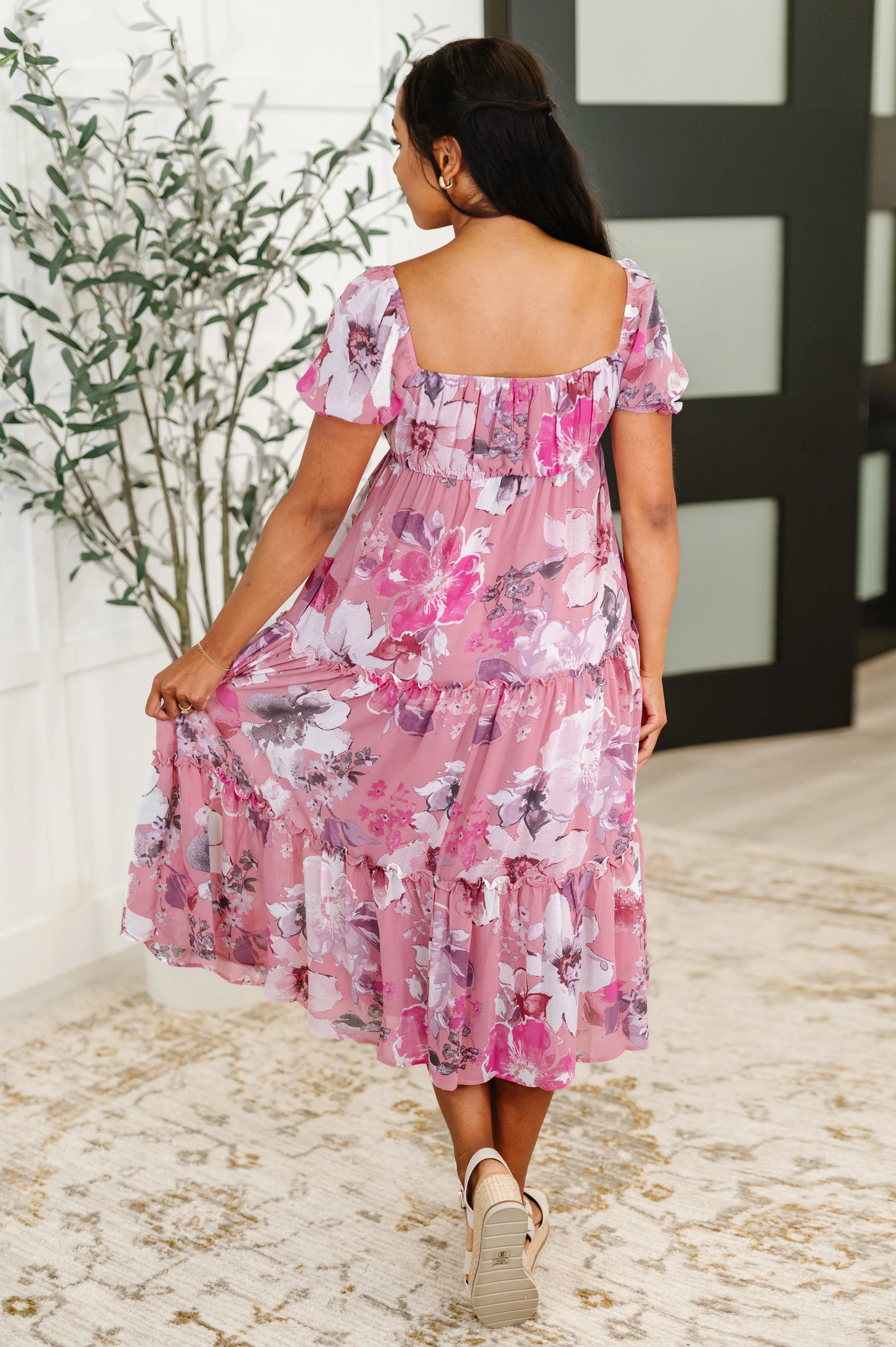 Sweetheart Club Square Neck Floral Dress - Image 5