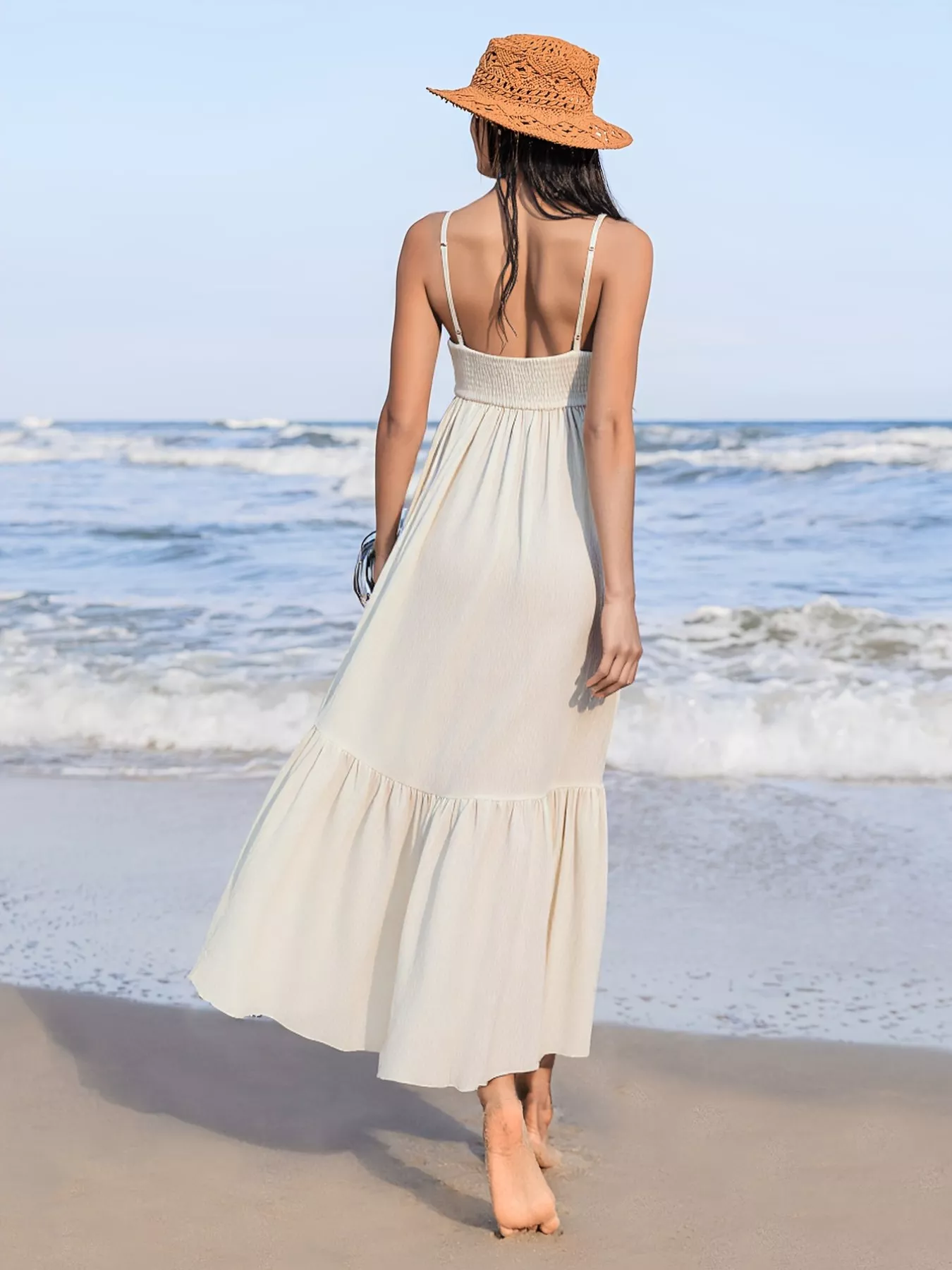 Sweetheart Neck Spaghetti Strap Dress - Image 5